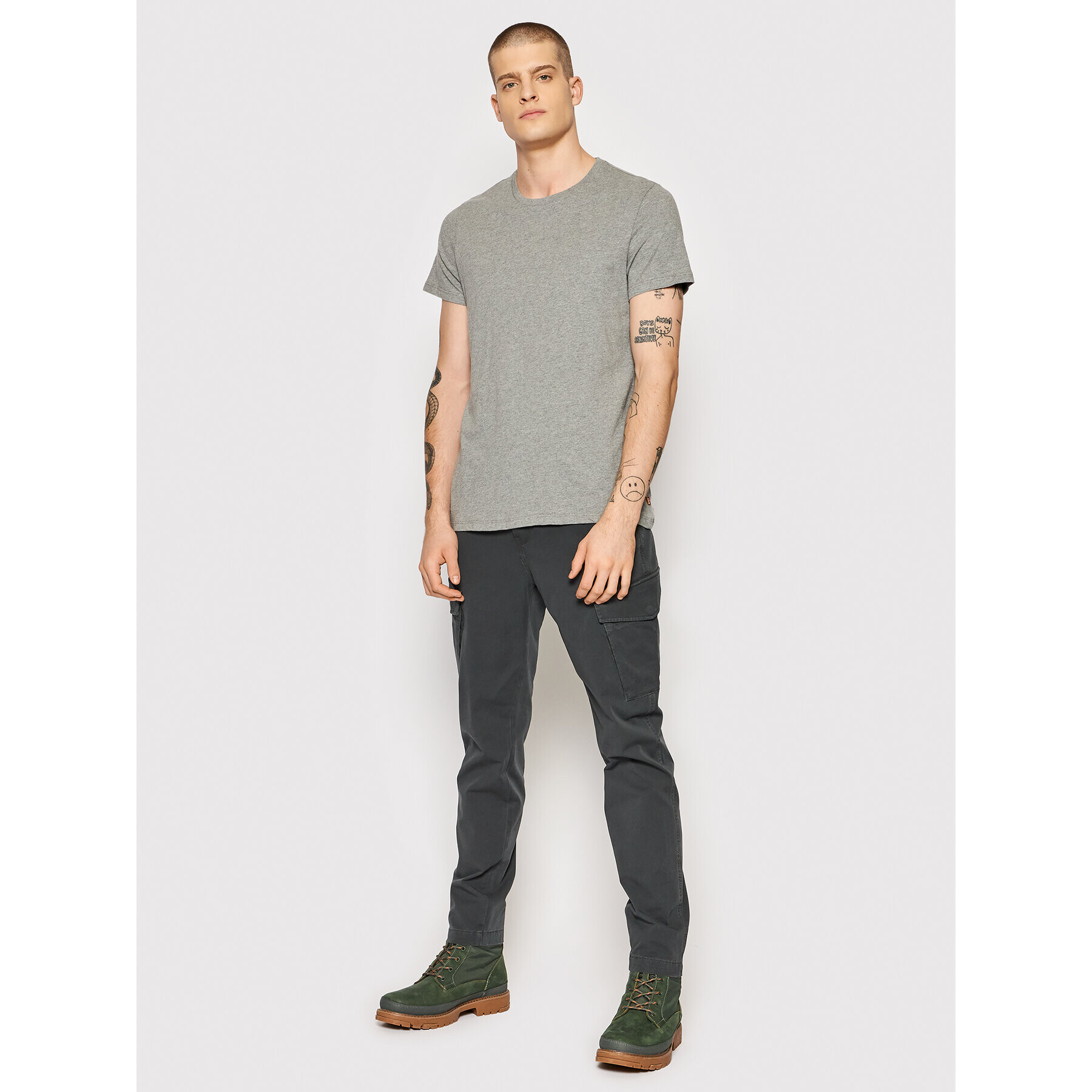 Levi's® Текстилни панталони Cargos A2192-0000 Сив Slim Fit - Pepit.bg