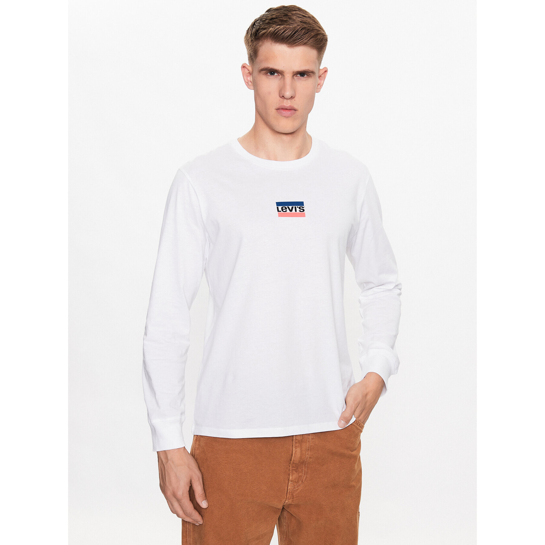 Levi's® Тениска с дълъг ръкав Graphic Mini 36015-0158 Бял Regular Fit - Pepit.bg