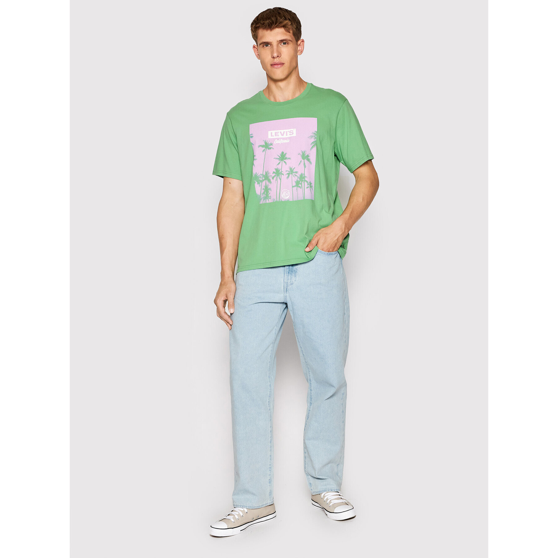 Levi's® Тишърт 16143-0618 Зелен Relaxed Fit - Pepit.bg