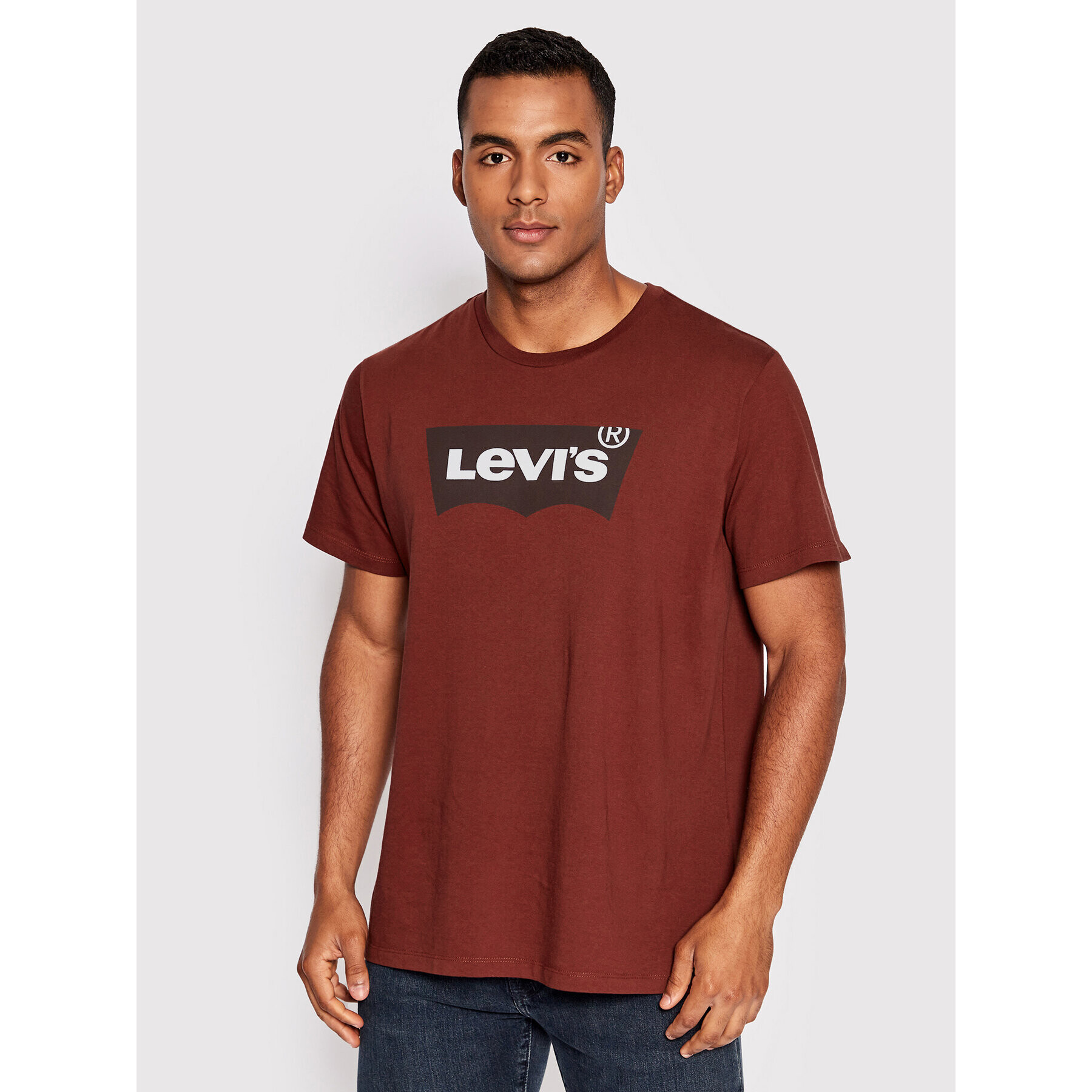 Levi's® Тишърт Graphic Crewneck 22491-0476 Бордо Regular Fit - Pepit.bg