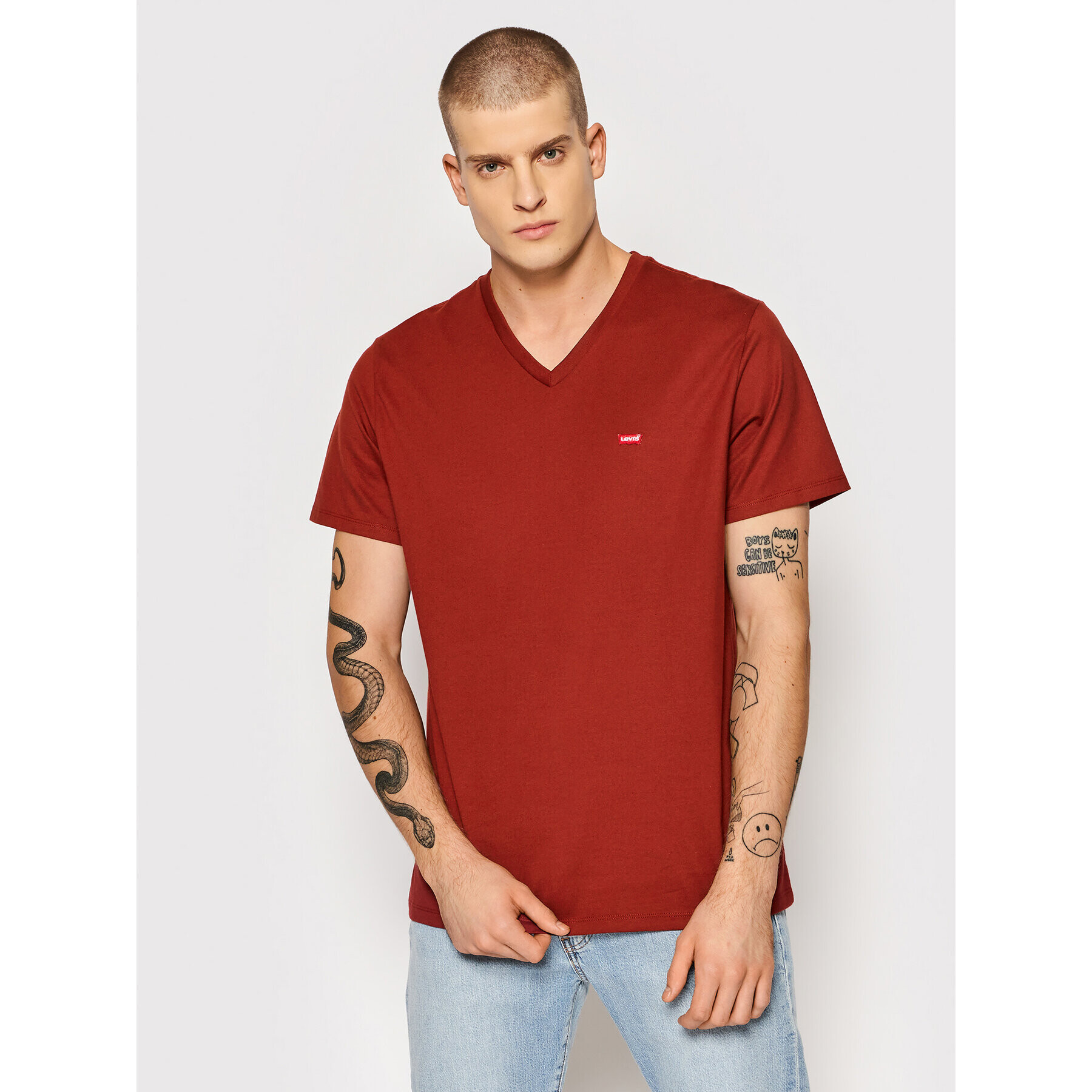 Levi's® Тишърт Original Housemark 85641-0019 Червен Standard Fit - Pepit.bg