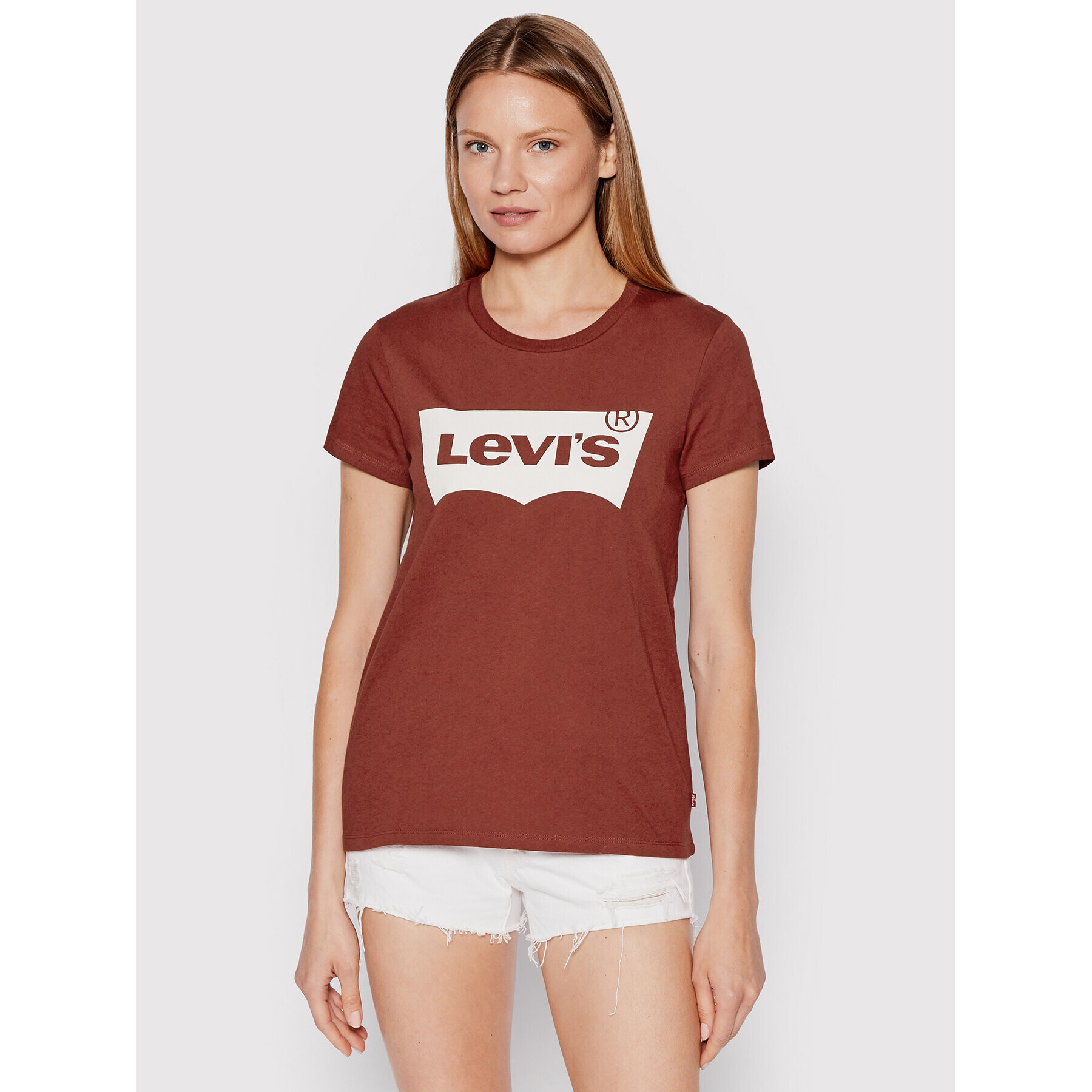 Levi's® Тишърт Perfect 17369-1925 Кафяв Casual Fit - Pepit.bg