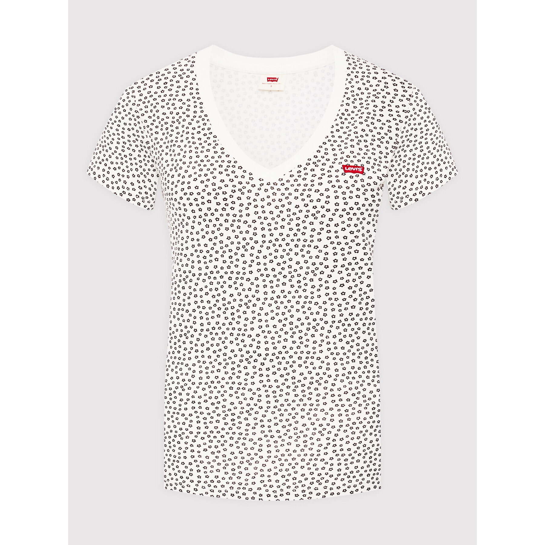 Levi's® Тишърт Perfect V-Neck 85341-0034 Бял Regular Fit - Pepit.bg