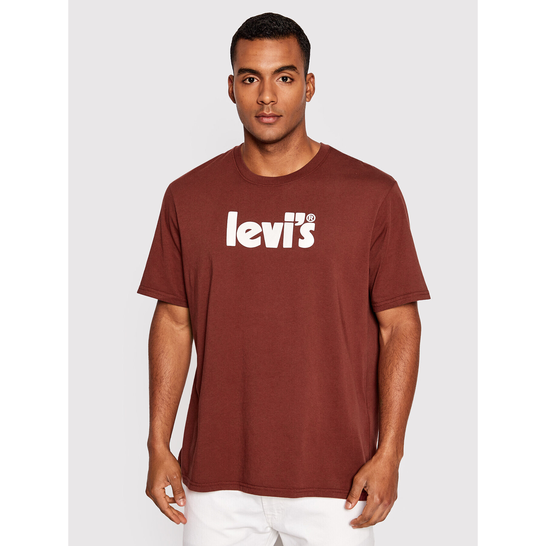 Levi's® Тишърт Poster Logo 16143-0143 Бордо Relaxed Fit - Pepit.bg