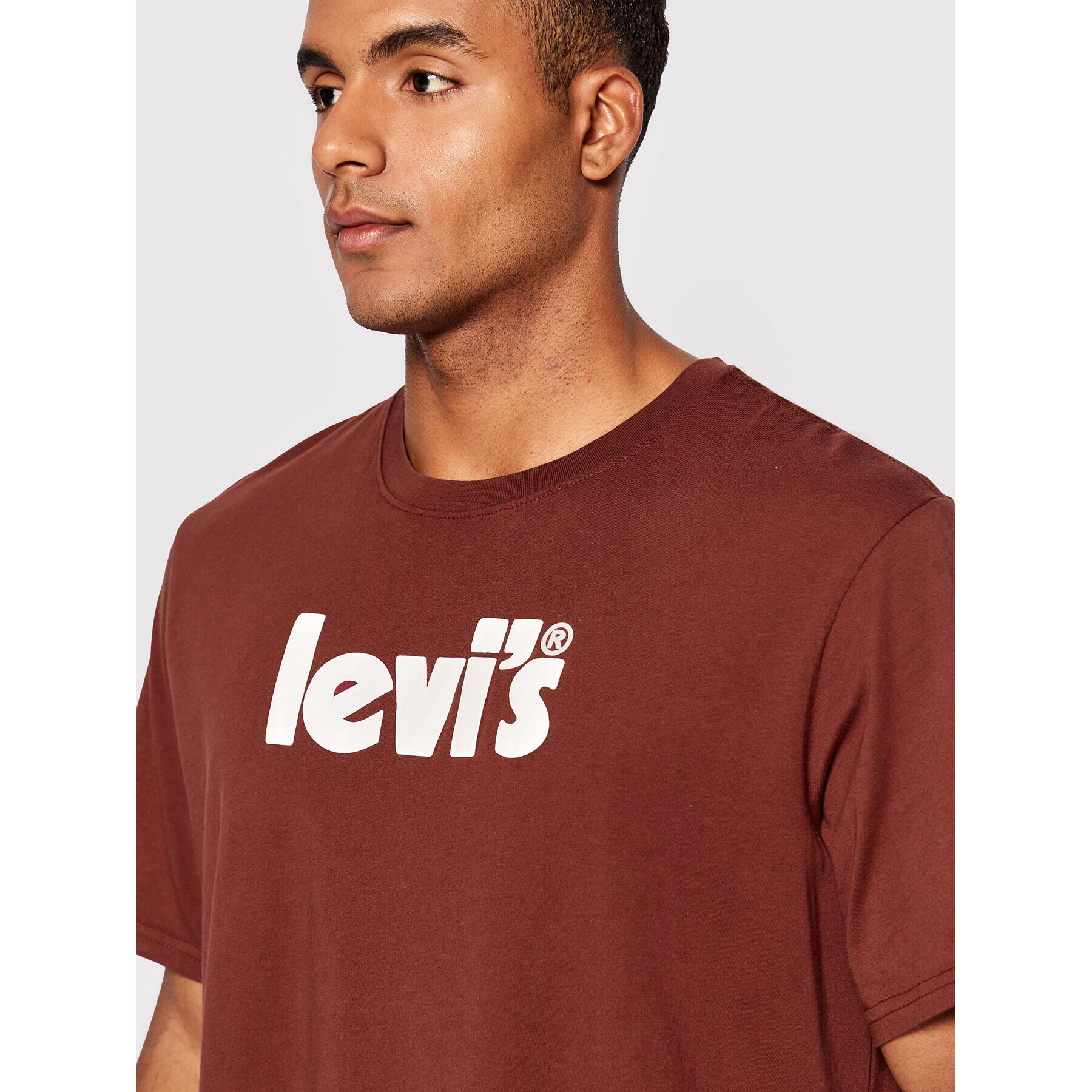 Levi's® Тишърт Poster Logo 16143-0143 Бордо Relaxed Fit - Pepit.bg