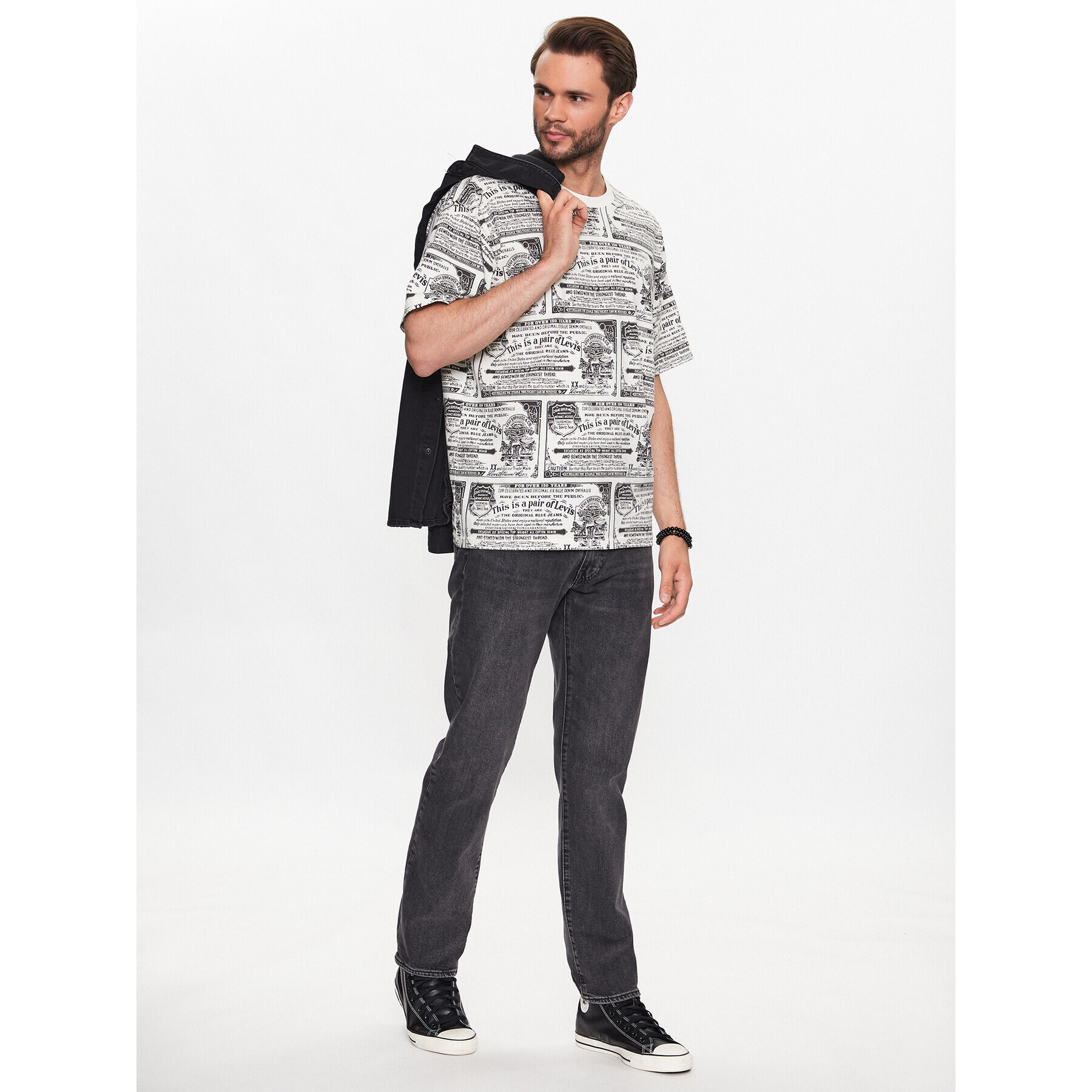 Levi's® Тишърт Red Tab™ Vintage A0637-0059 Бежов Regular Fit - Pepit.bg