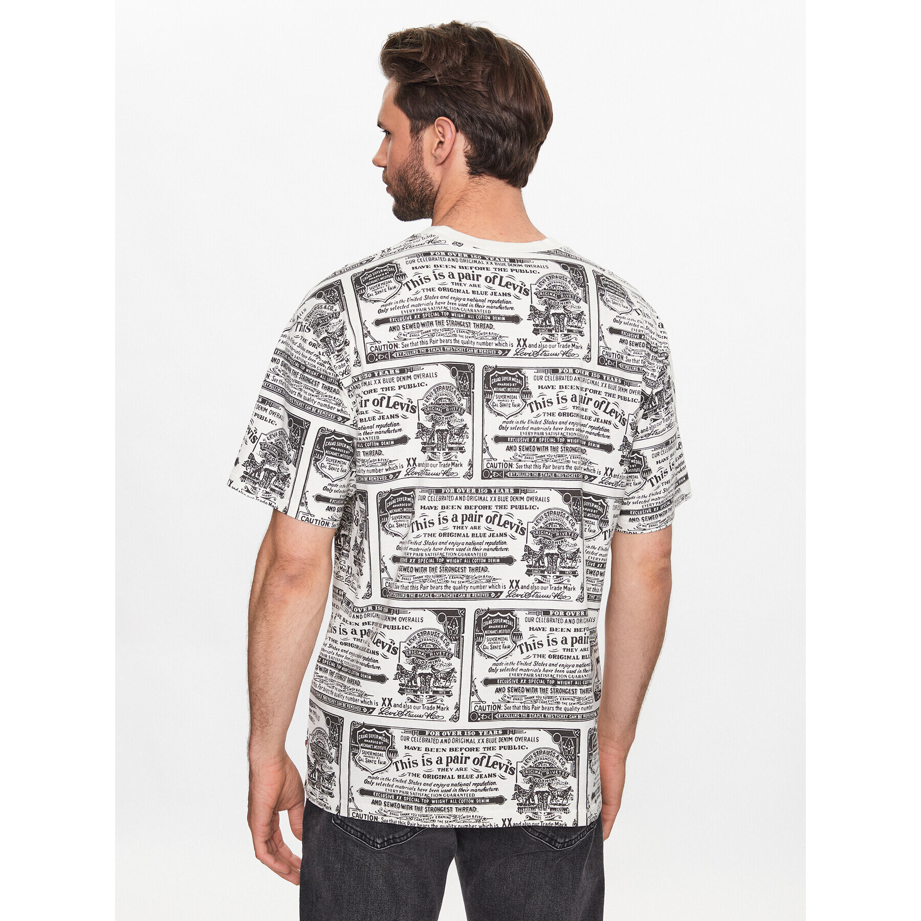 Levi's® Тишърт Red Tab™ Vintage A0637-0059 Бежов Regular Fit - Pepit.bg