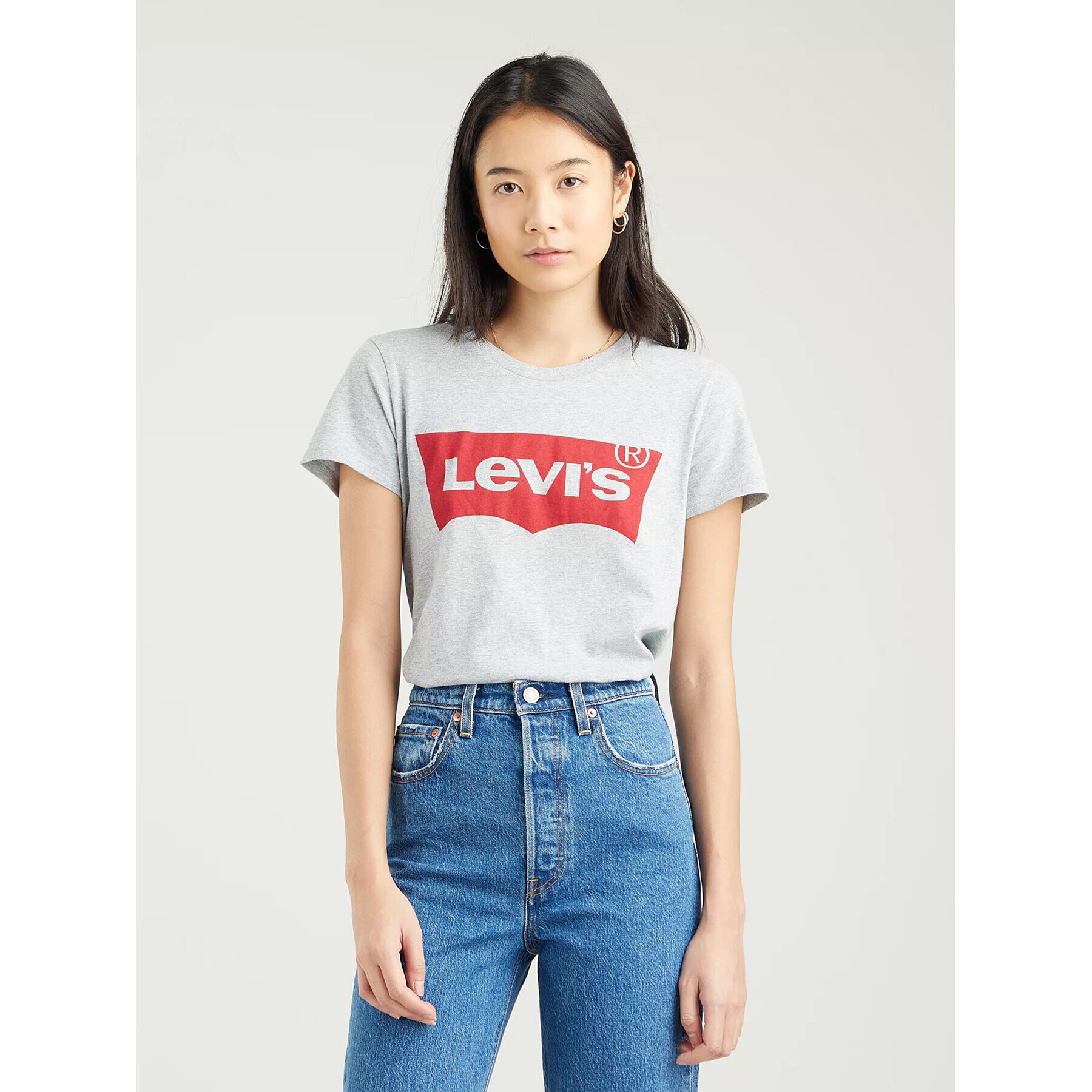 Levi's® Тишърт The Perfect Tee 173691686 Сив Regular Fit - Pepit.bg