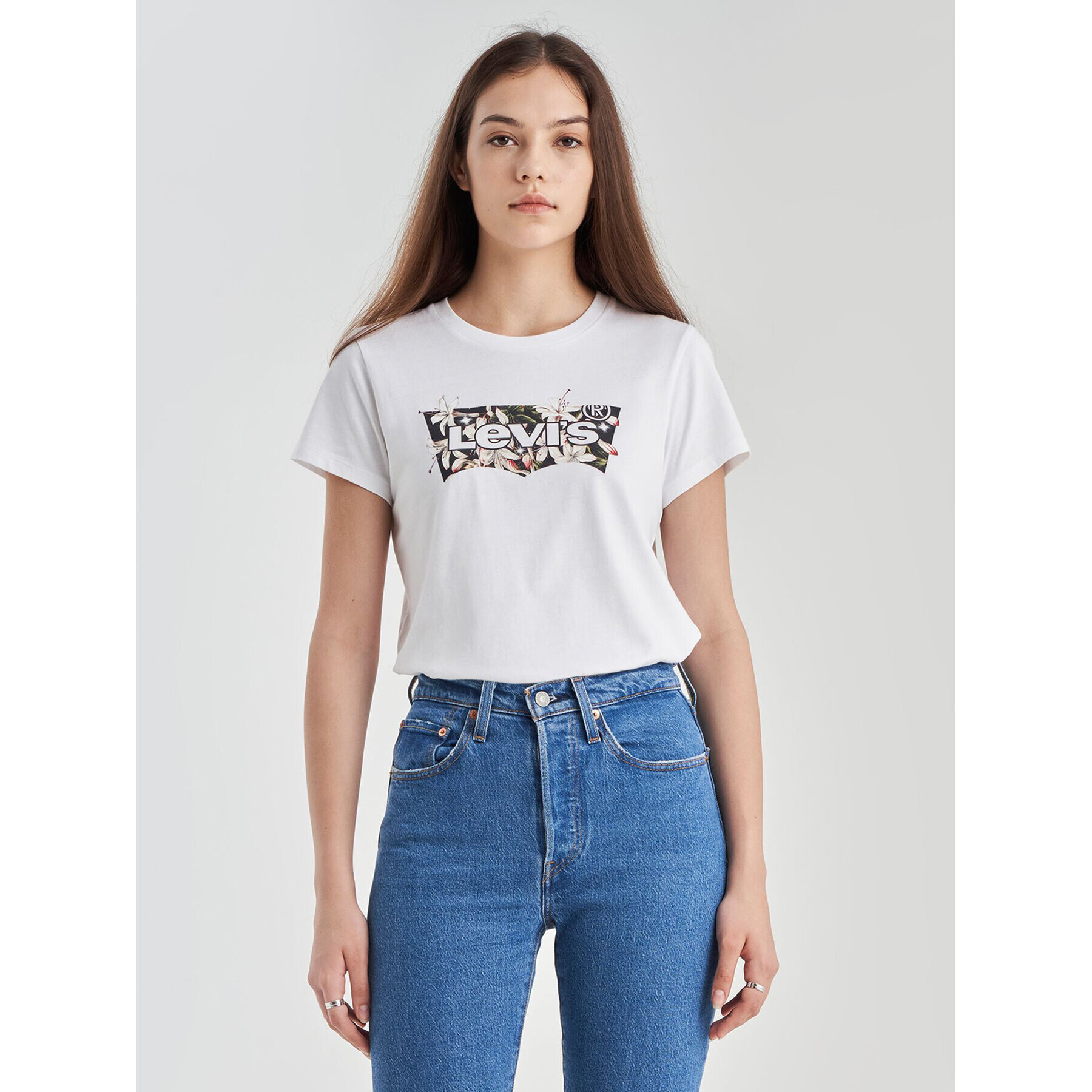 Levi's® Тишърт The Perfect Tee 173692033 Бял Regular Fit - Pepit.bg