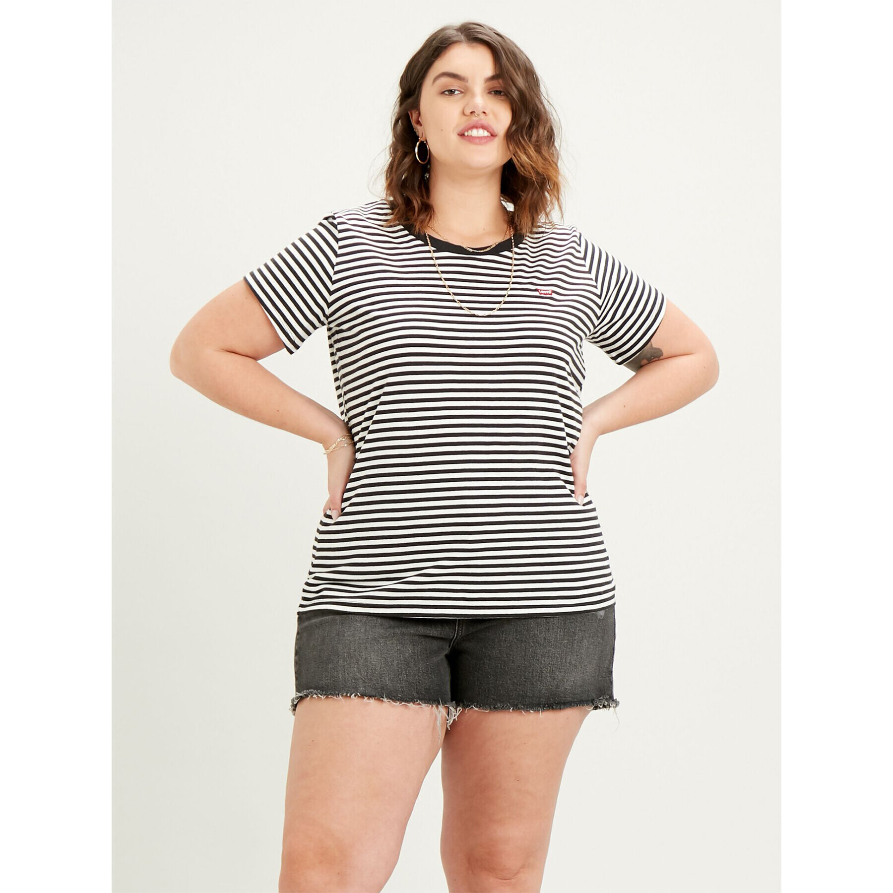 Levi's® Тишърт The Perfect Tee 734780005 Черен Regular Fit - Pepit.bg