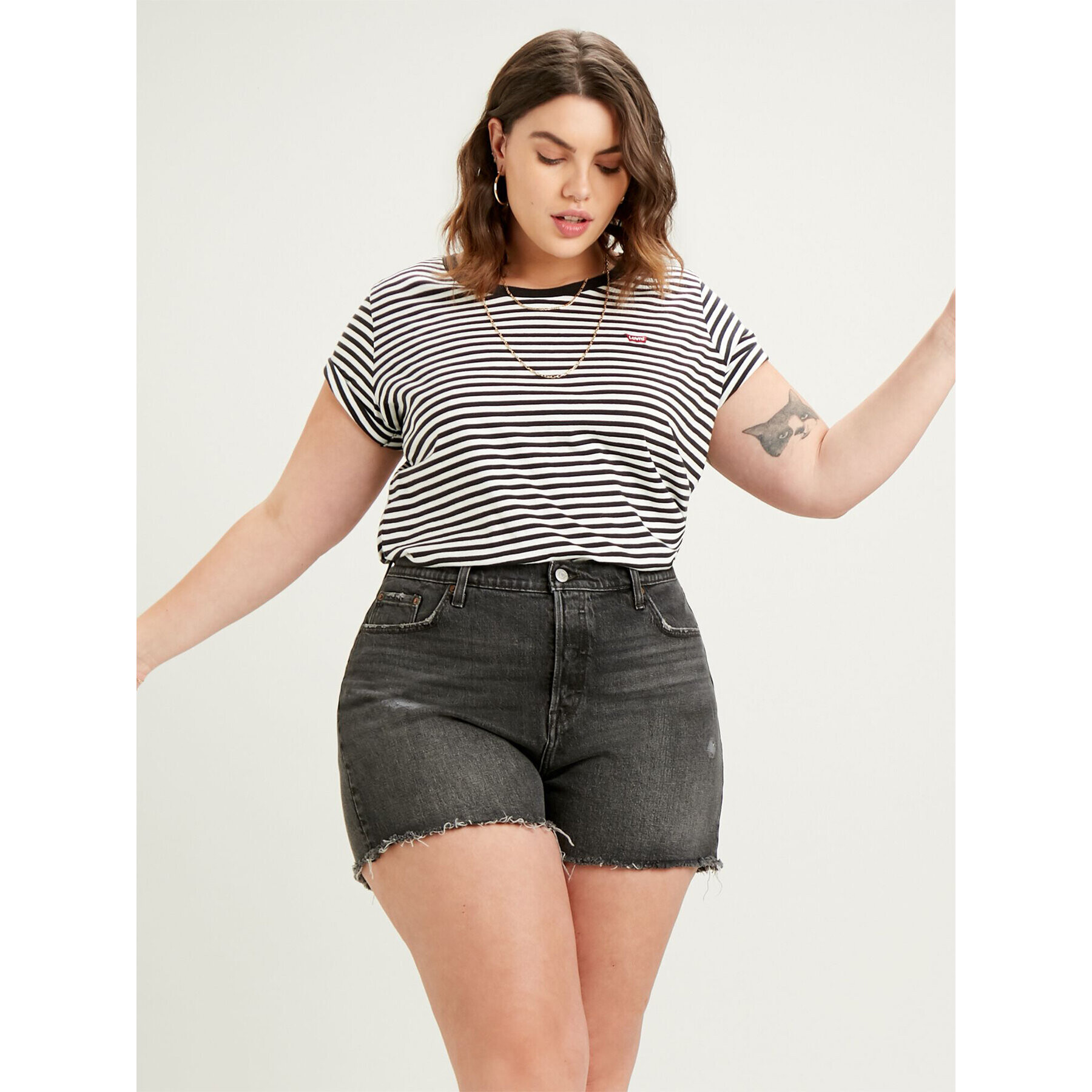 Levi's® Тишърт The Perfect Tee 734780005 Черен Regular Fit - Pepit.bg