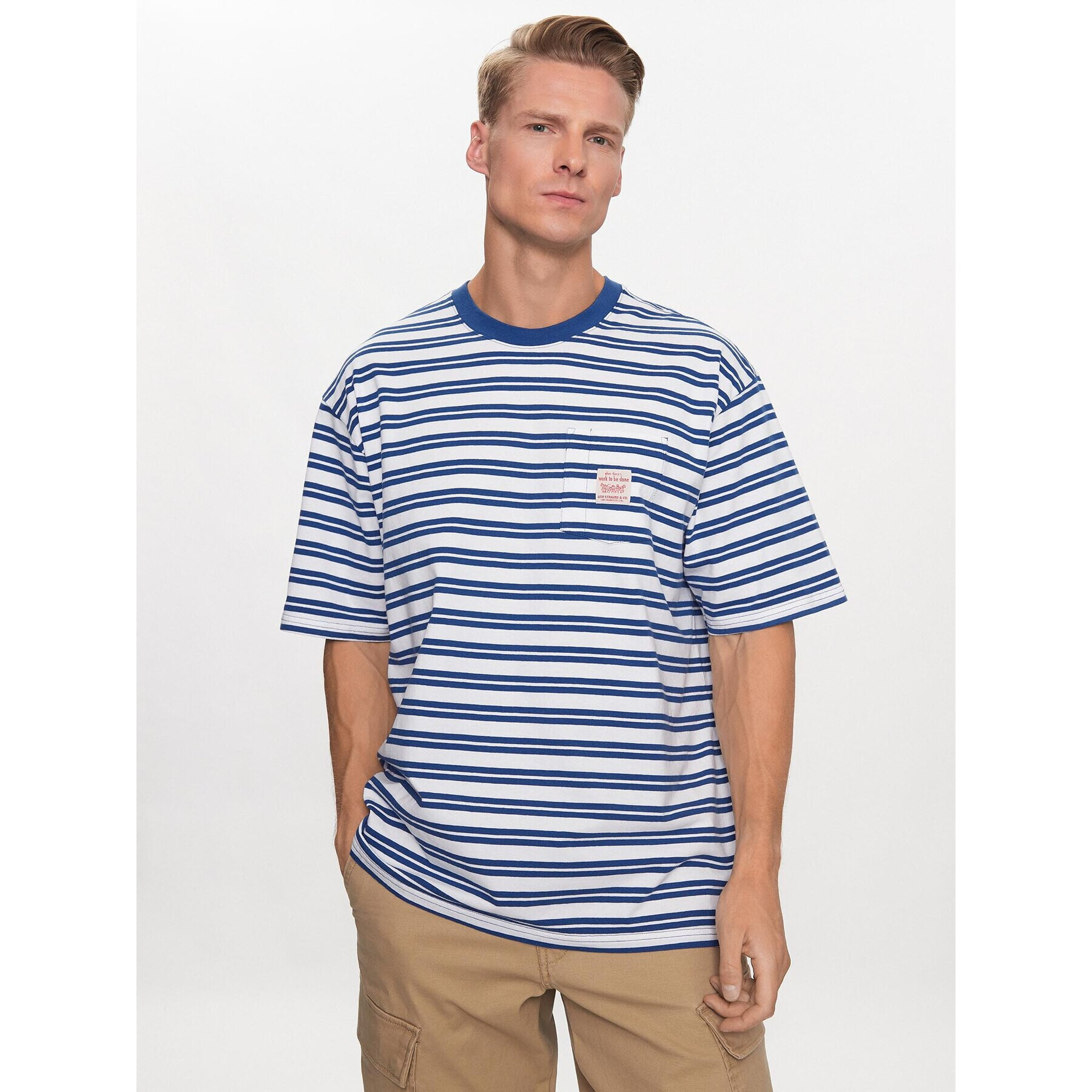 Levi's® Тишърт Workwear A5850-0002 Син Loose Fit - Pepit.bg