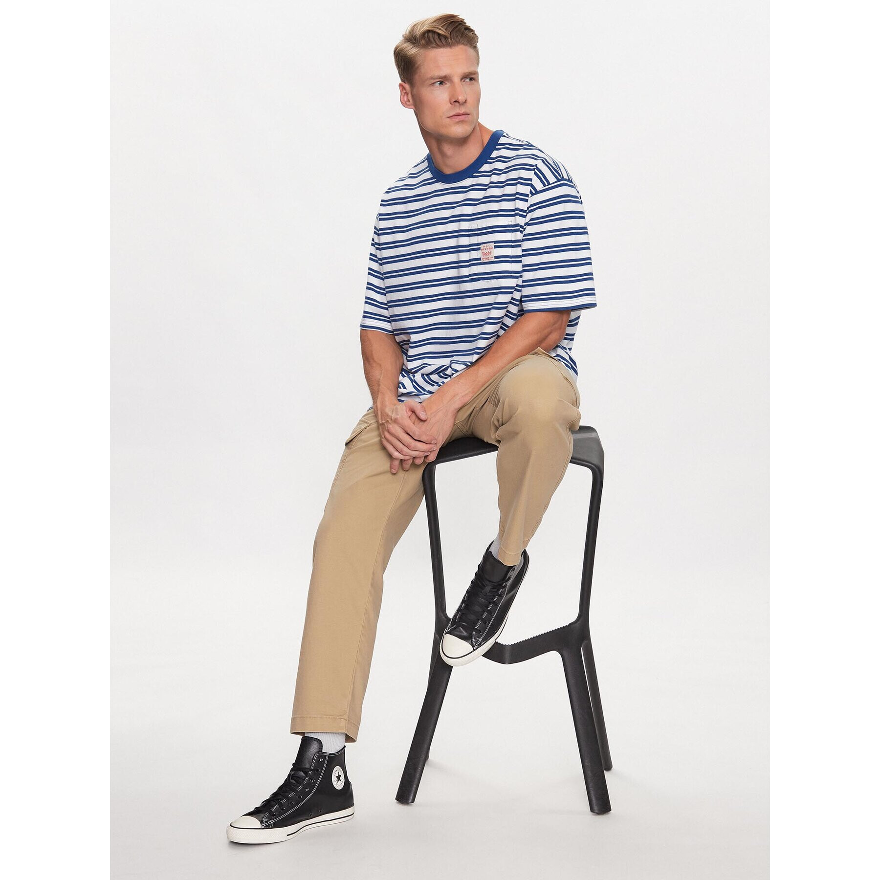 Levi's® Тишърт Workwear A5850-0002 Син Loose Fit - Pepit.bg
