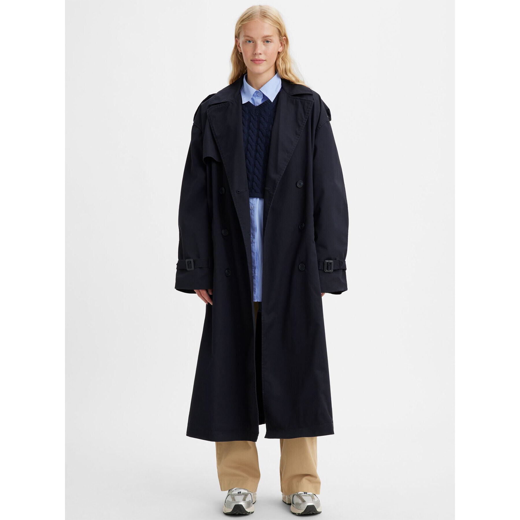 Levi's® Тренч Slacker A44450000 Тъмносин Oversize - Pepit.bg