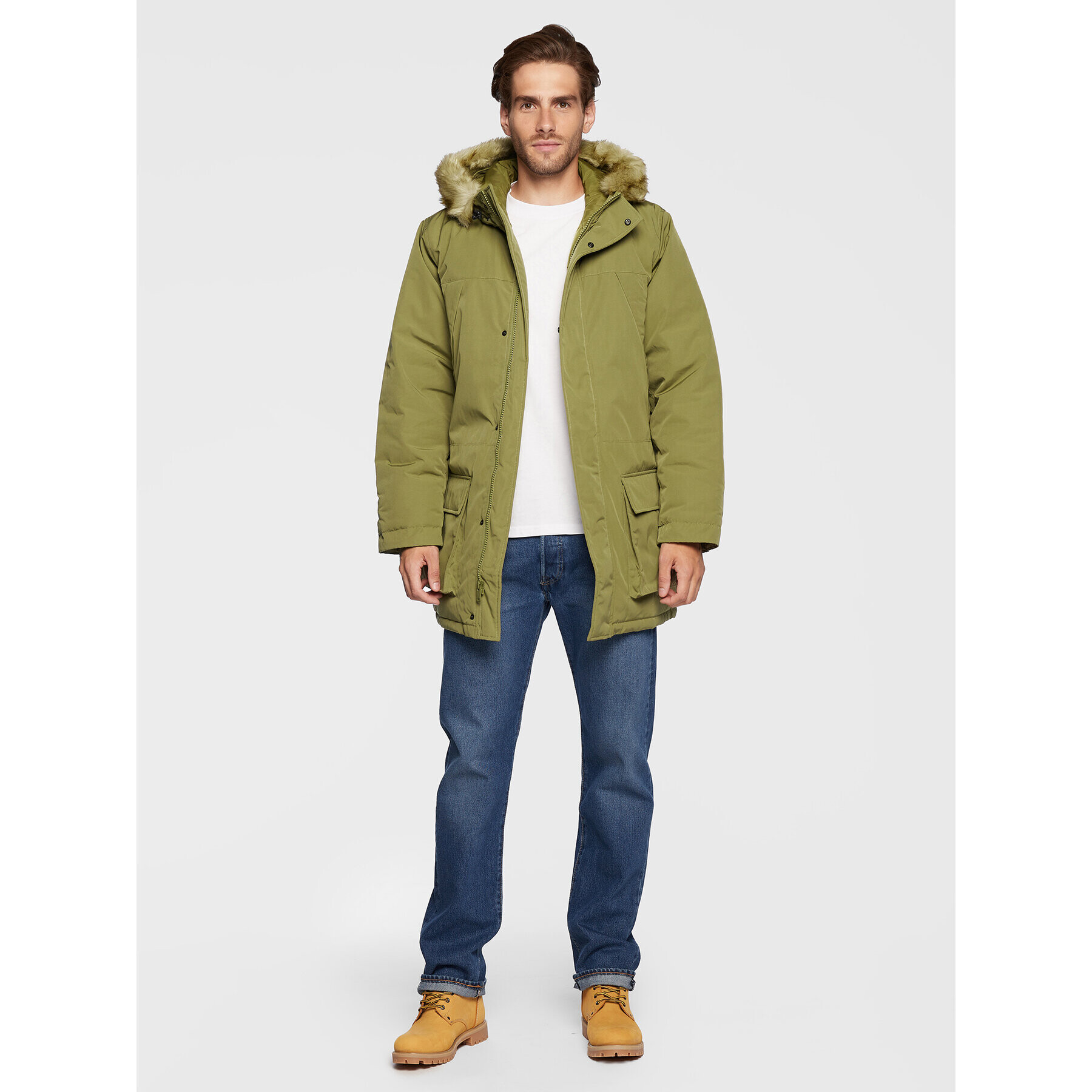 Levi's® Зимно яке Prescott A3202-0001 Зелен Regular Fit - Pepit.bg