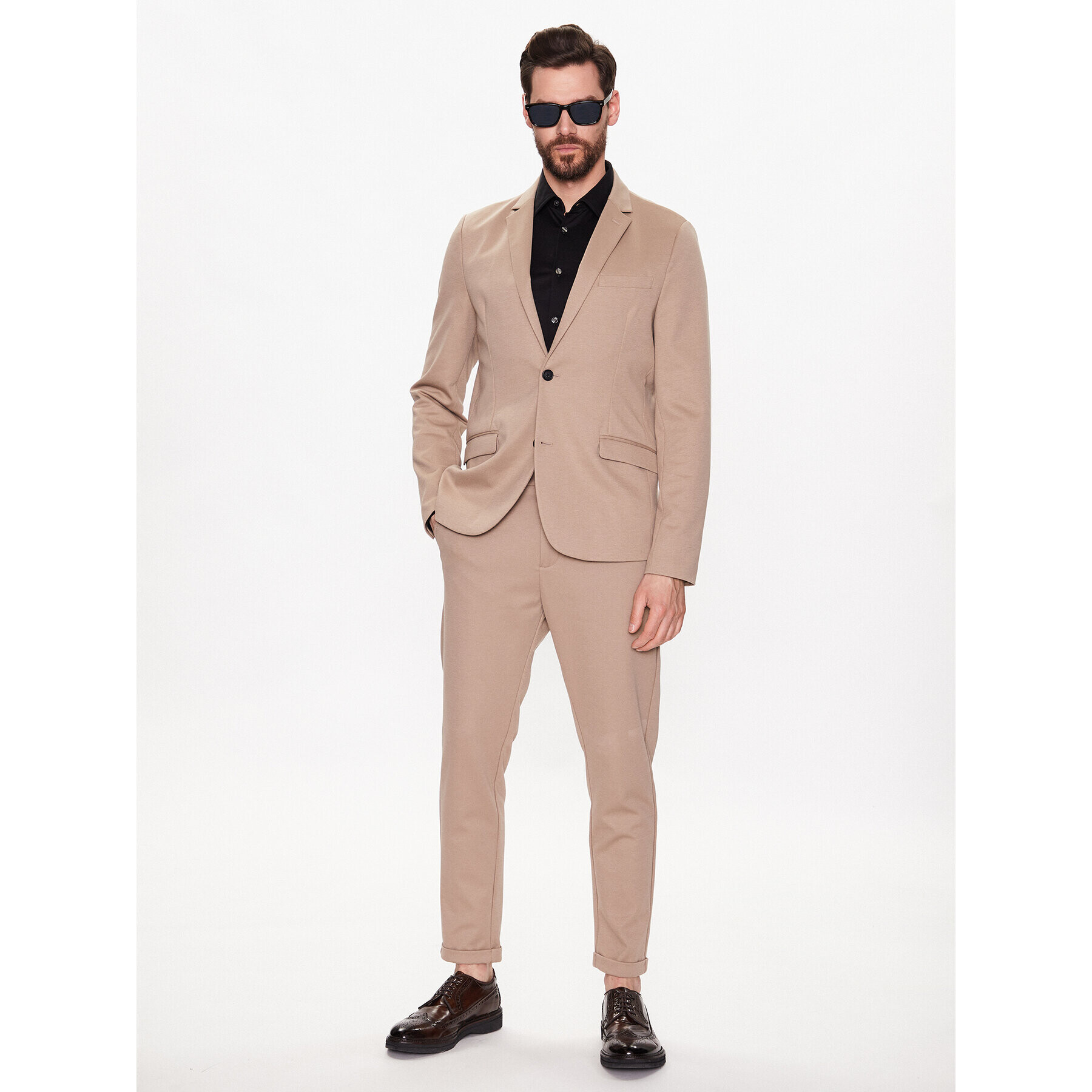 Lindbergh Чино панталони 30-01007A Бежов Slim Fit - Pepit.bg