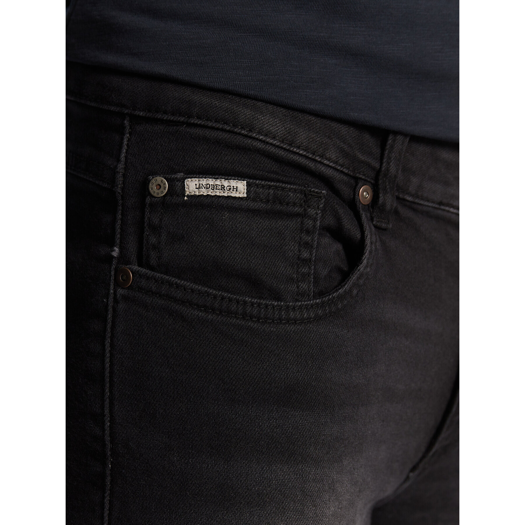 Lindbergh Дънки 30-050002BON Черен Slim Fit - Pepit.bg