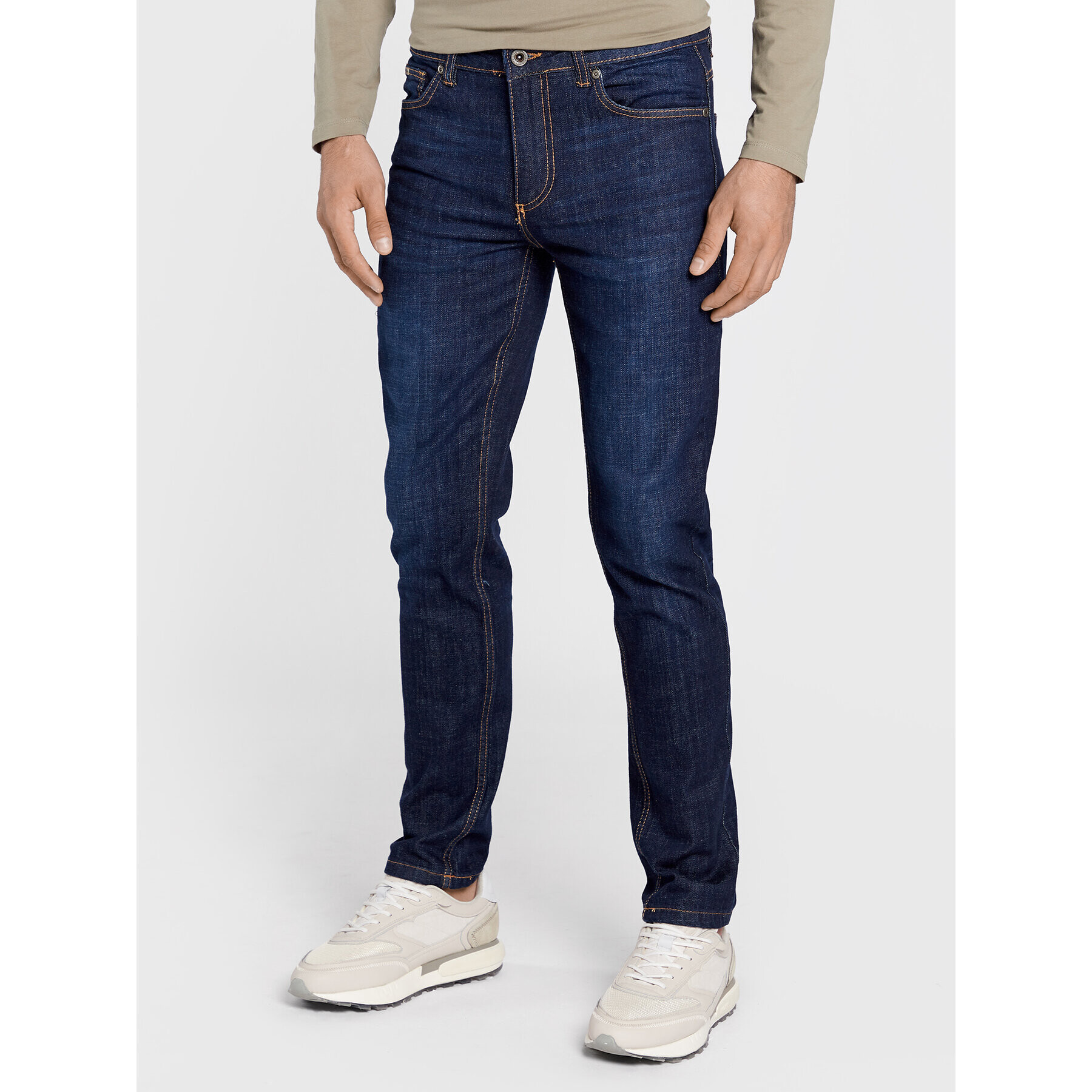 Lindbergh Дънки 30-050002MAB Тъмносин Slim Fit - Pepit.bg
