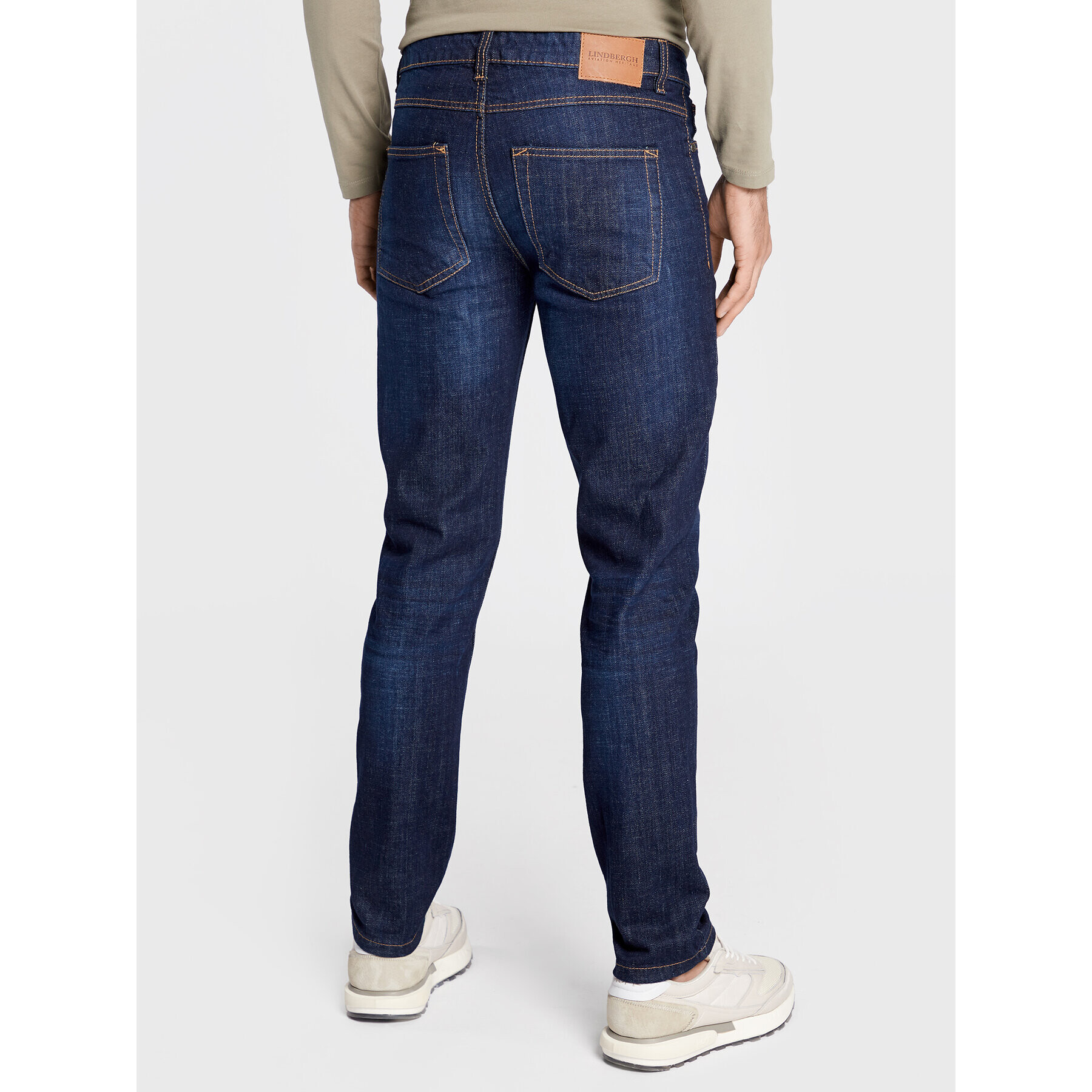 Lindbergh Дънки 30-050002MAB Тъмносин Slim Fit - Pepit.bg