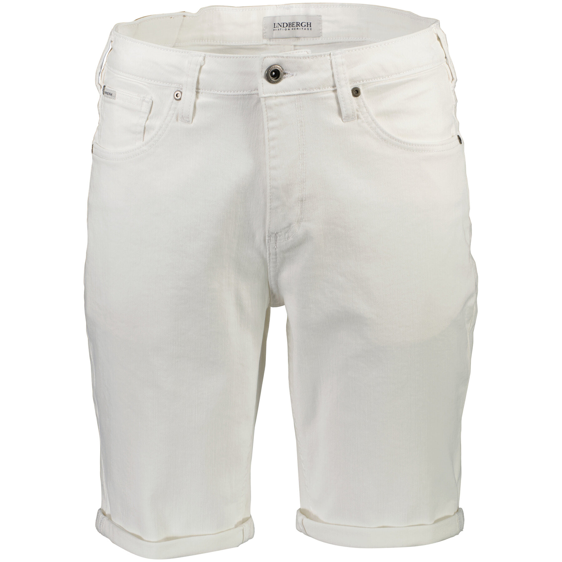 Lindbergh Дънкови шорти 30-550000WHT Бял Loose Fit - Pepit.bg