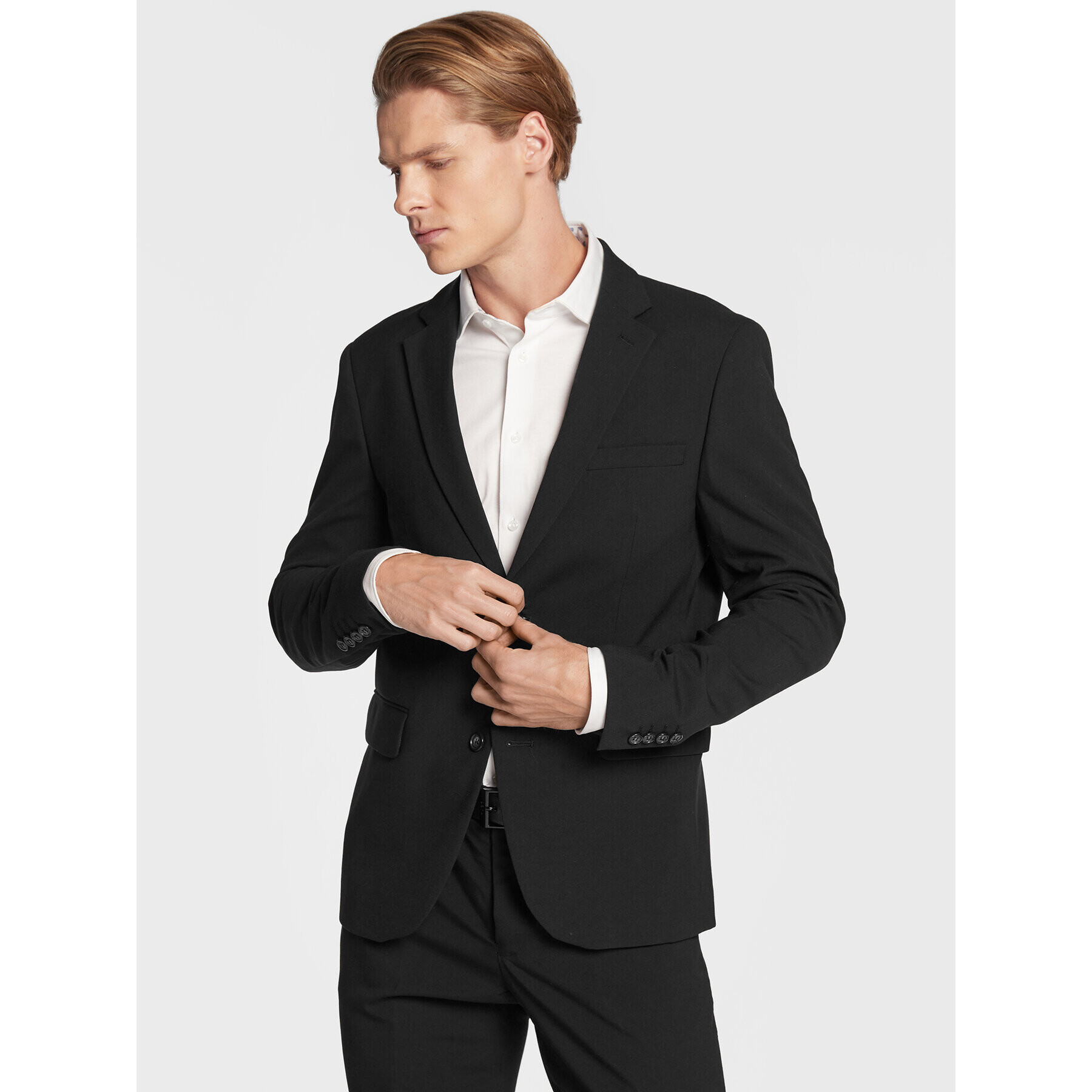 Lindbergh Костюм 30-61040 Черен Slim Fit - Pepit.bg