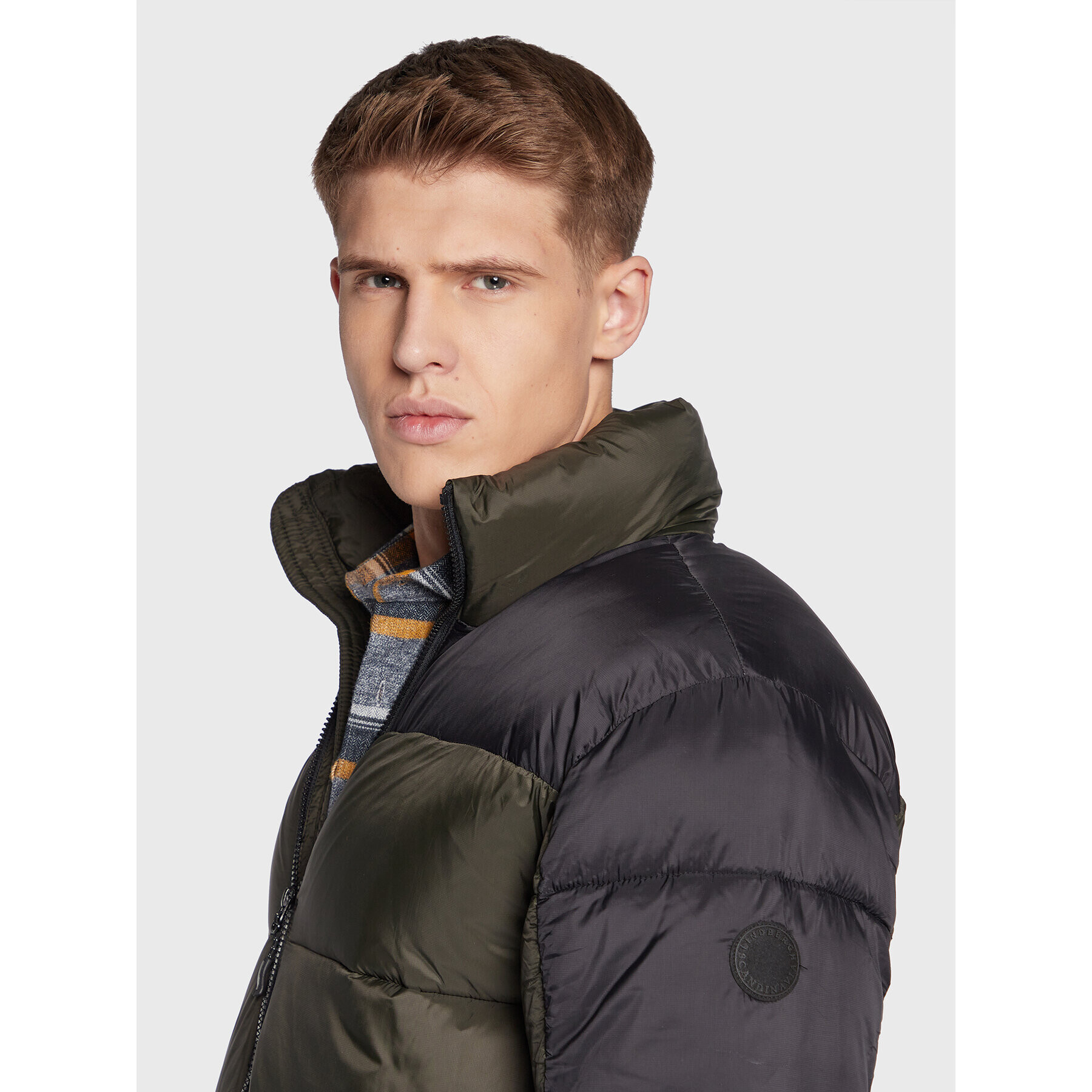 Lindbergh Пухено яке 30-301093A Каки Relaxed Fit - Pepit.bg