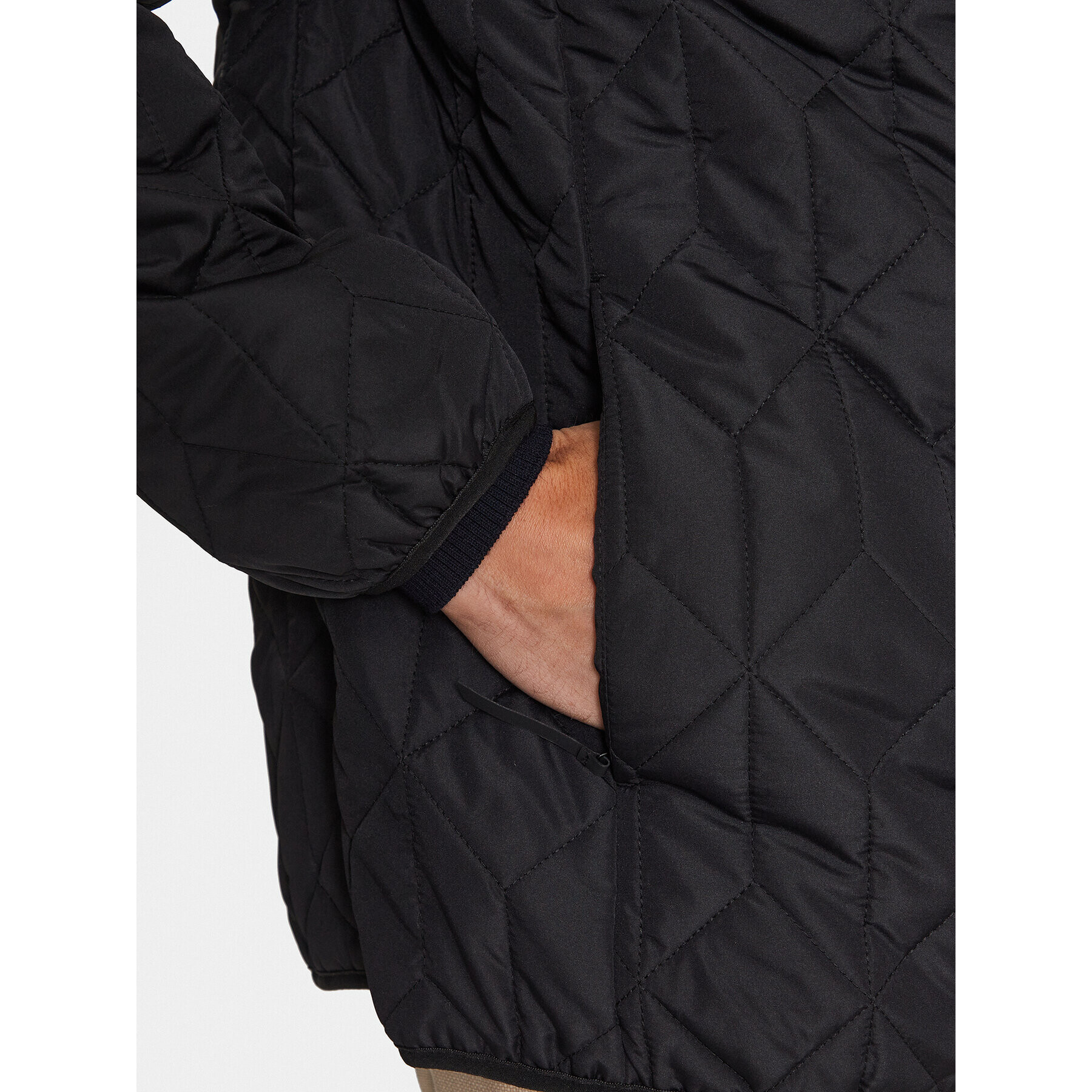 Lindbergh Пухено яке 30-301103 Черен Relaxed Fit - Pepit.bg
