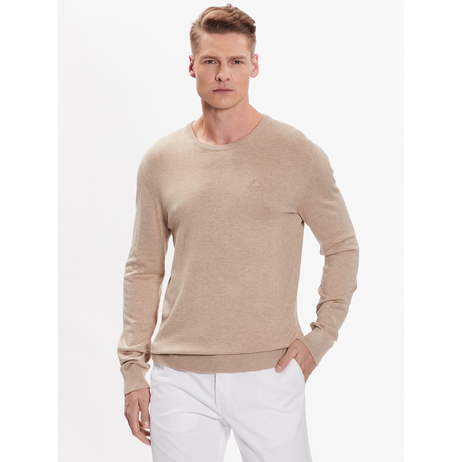 Lindbergh Пуловер 30-80043 Бежов Slim Fit - Pepit.bg