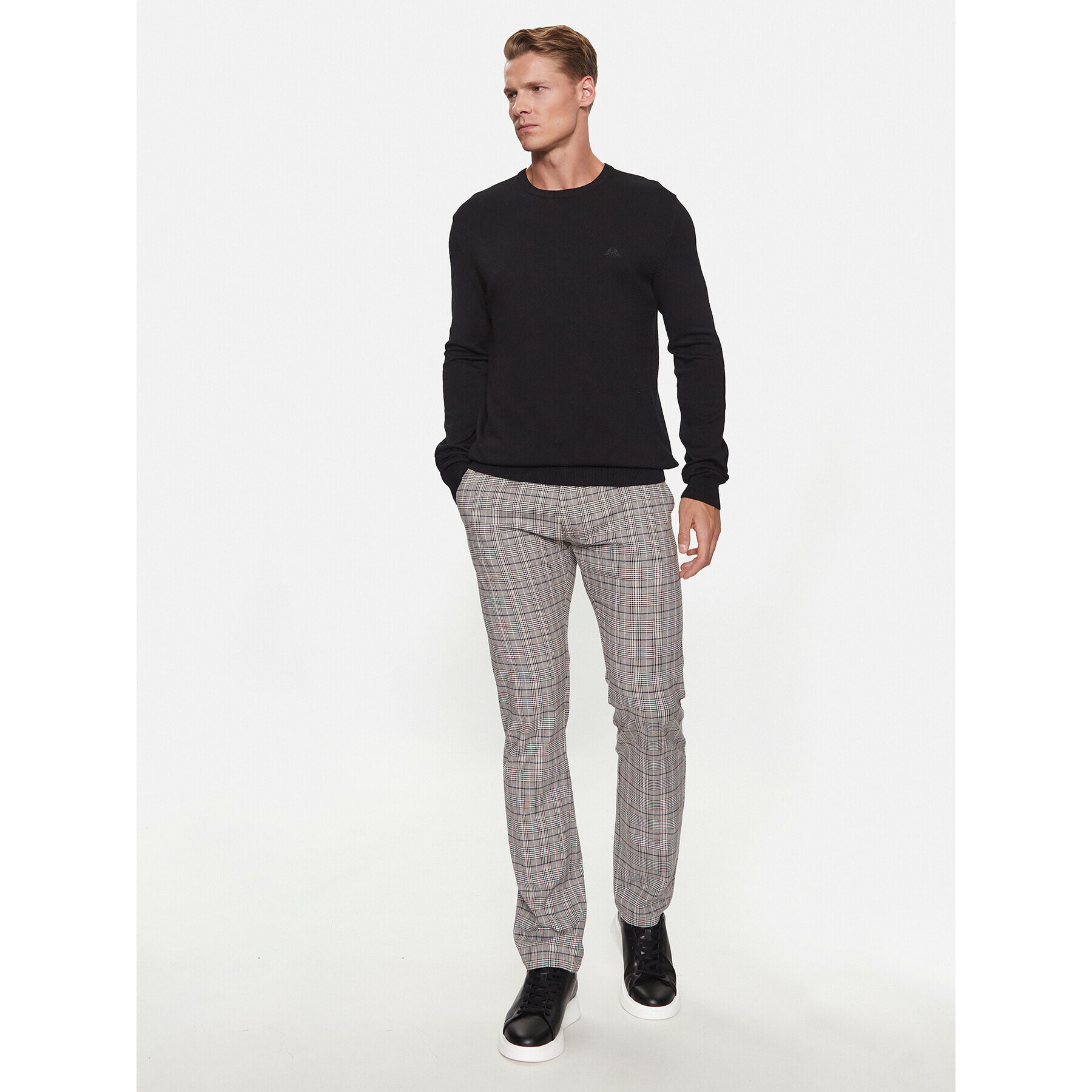 Lindbergh Пуловер 30-80043 Черен Slim Fit - Pepit.bg