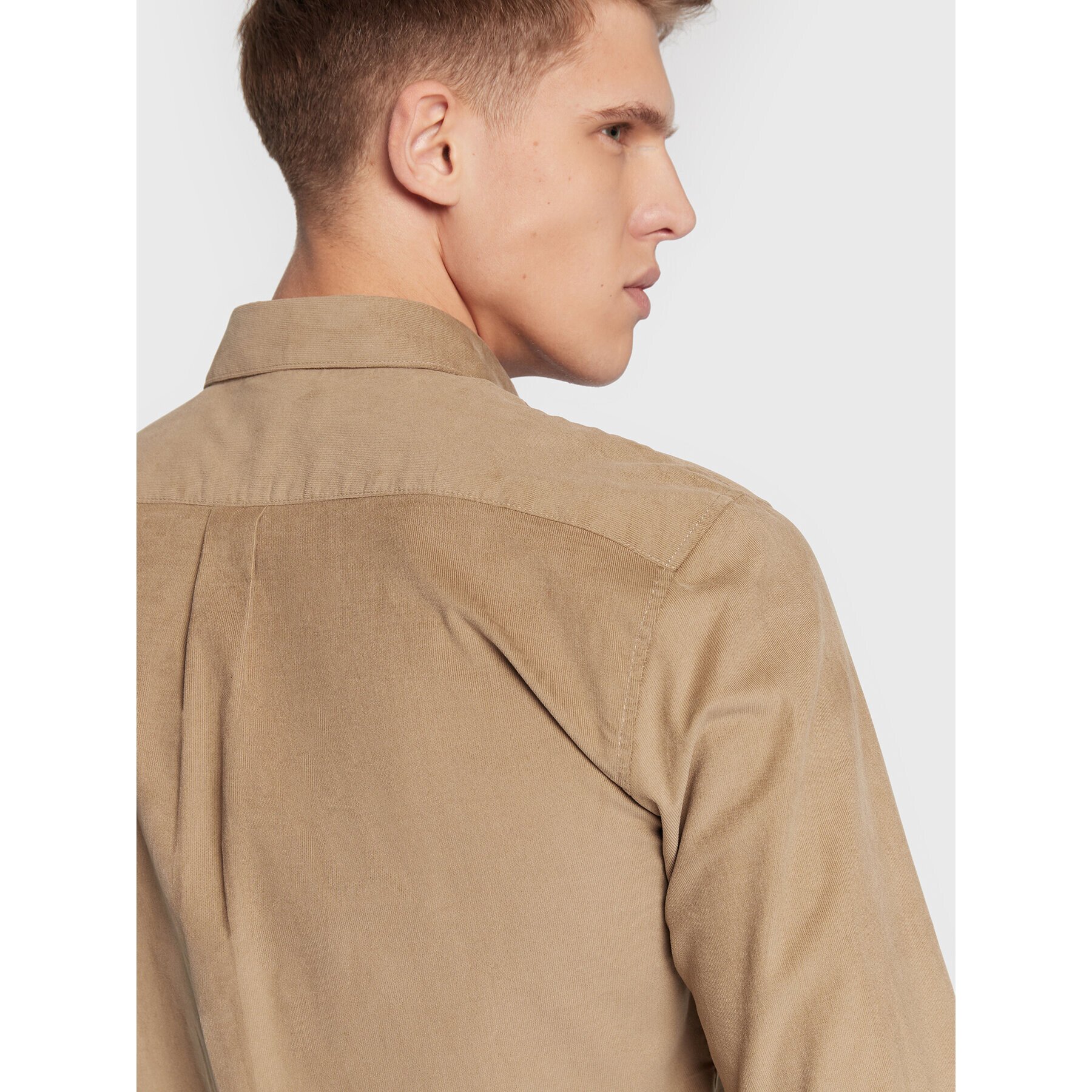 Lindbergh Риза 30-203248 Бежов Slim Fit - Pepit.bg
