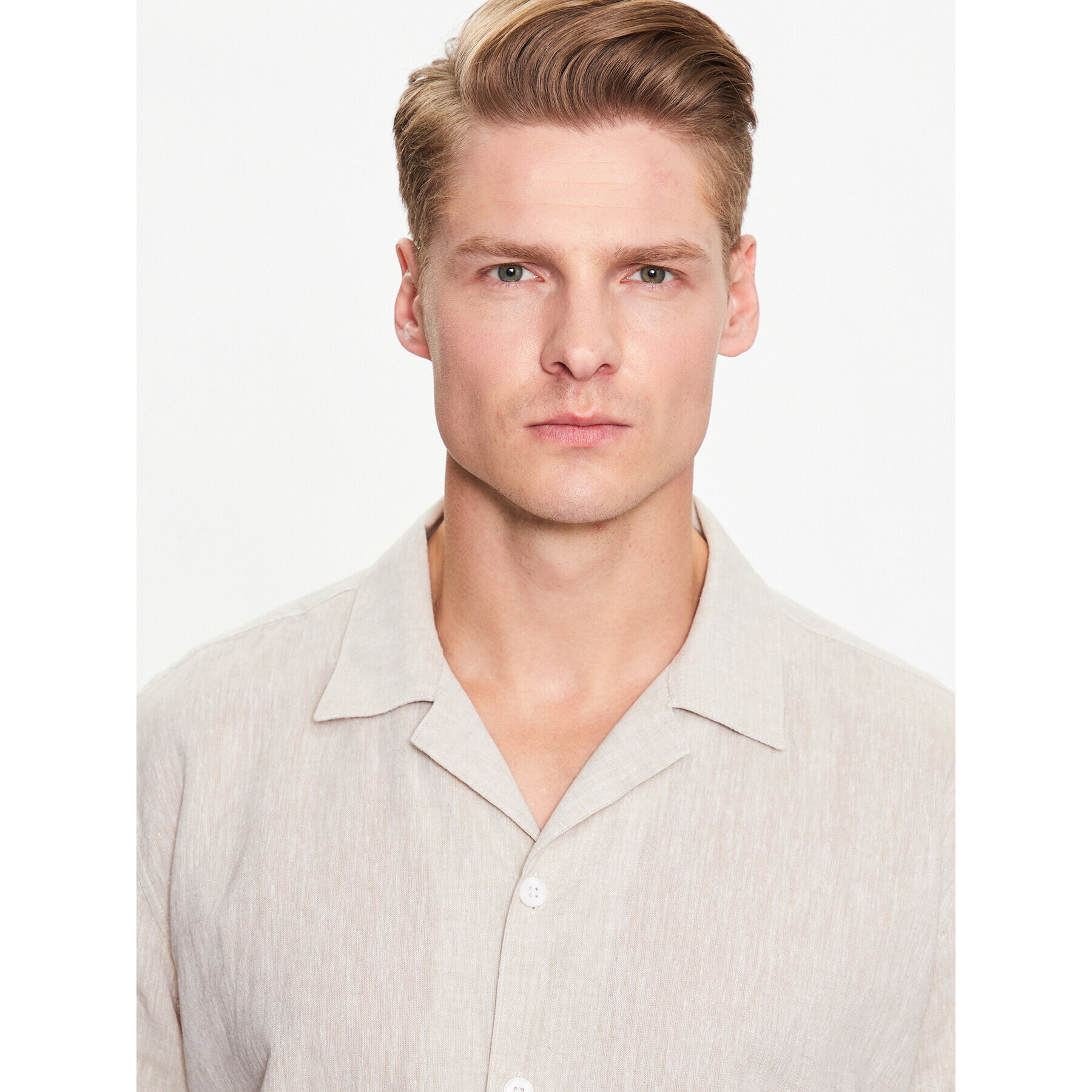 Lindbergh Риза 30-203319 Бежов Relaxed Fit - Pepit.bg