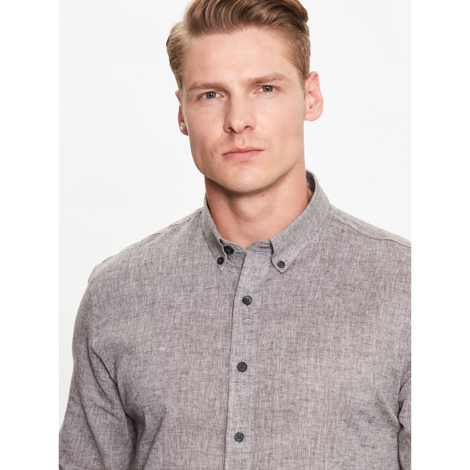 Lindbergh Риза 30-203344 Бежов Slim Fit - Pepit.bg