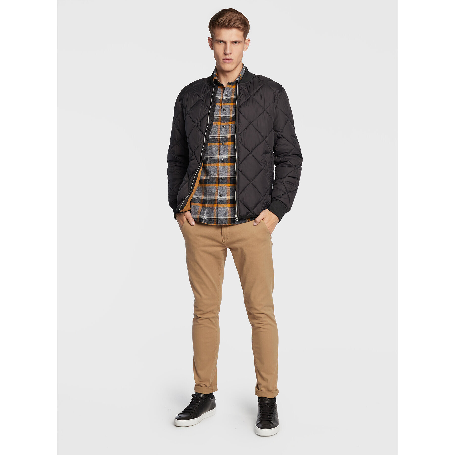 Lindbergh Риза 30-203386 Сив Slim Fit - Pepit.bg