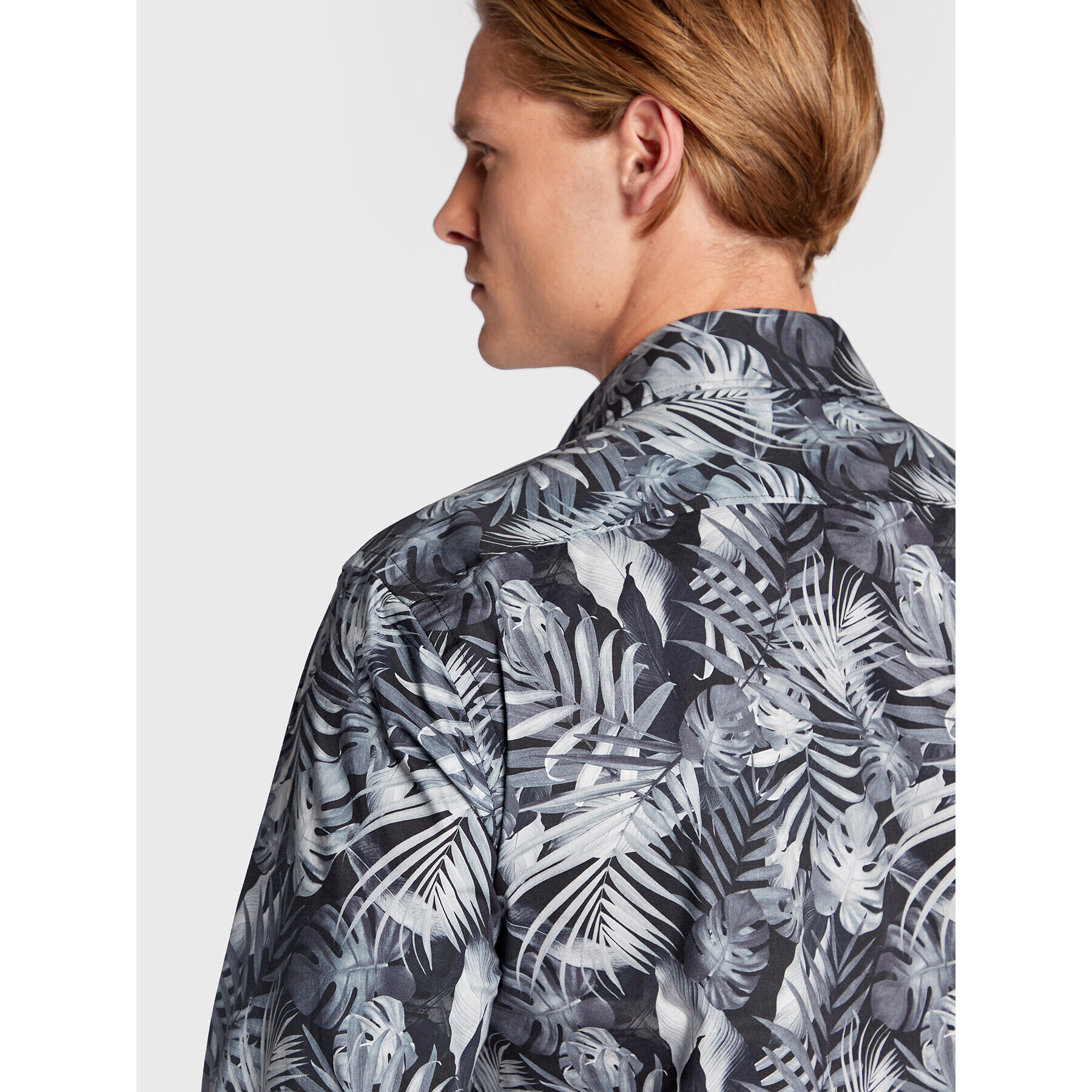 Lindbergh Риза 30-203394 Черен Slim Fit - Pepit.bg