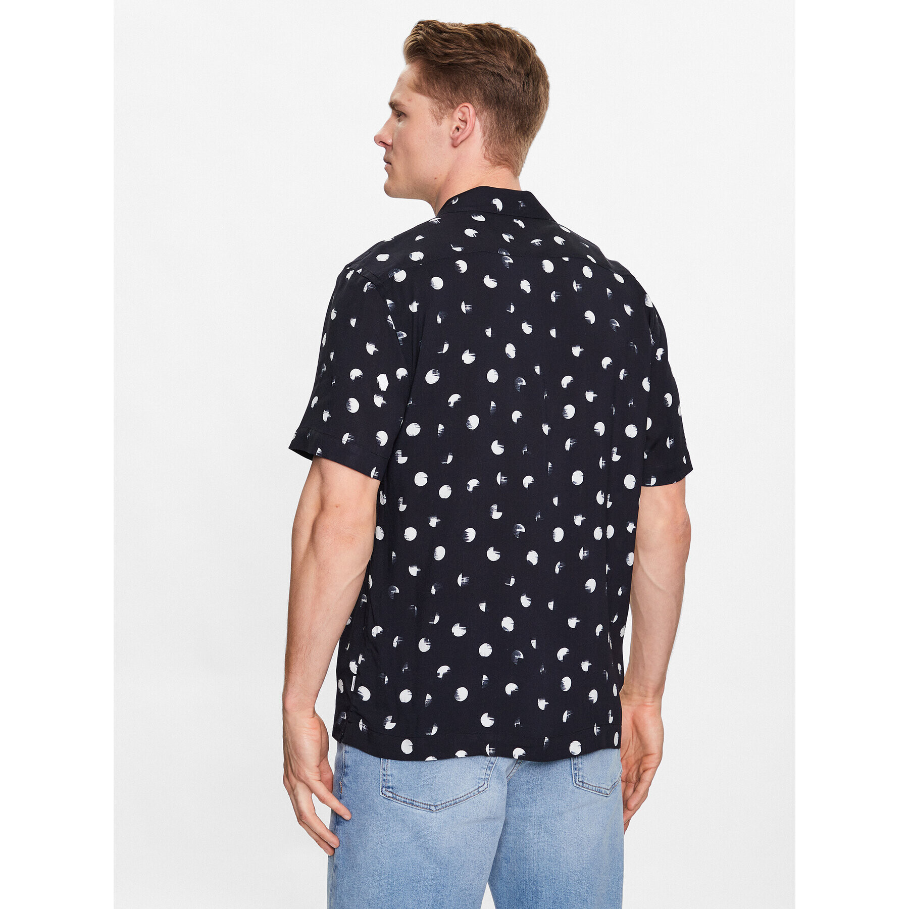 Lindbergh Риза 30-203425 Черен Relaxed Fit - Pepit.bg