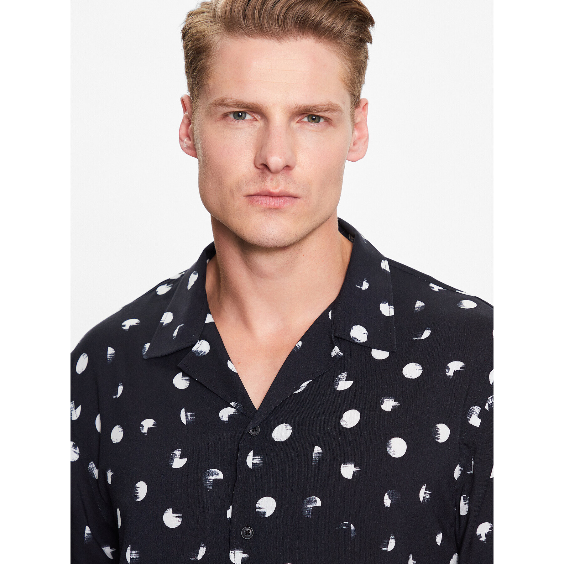 Lindbergh Риза 30-203425 Черен Relaxed Fit - Pepit.bg