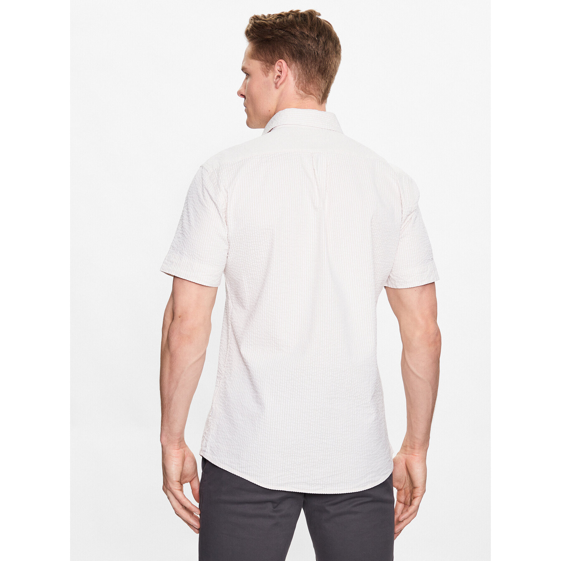 Lindbergh Риза 30-203431 Бежов Slim Fit - Pepit.bg
