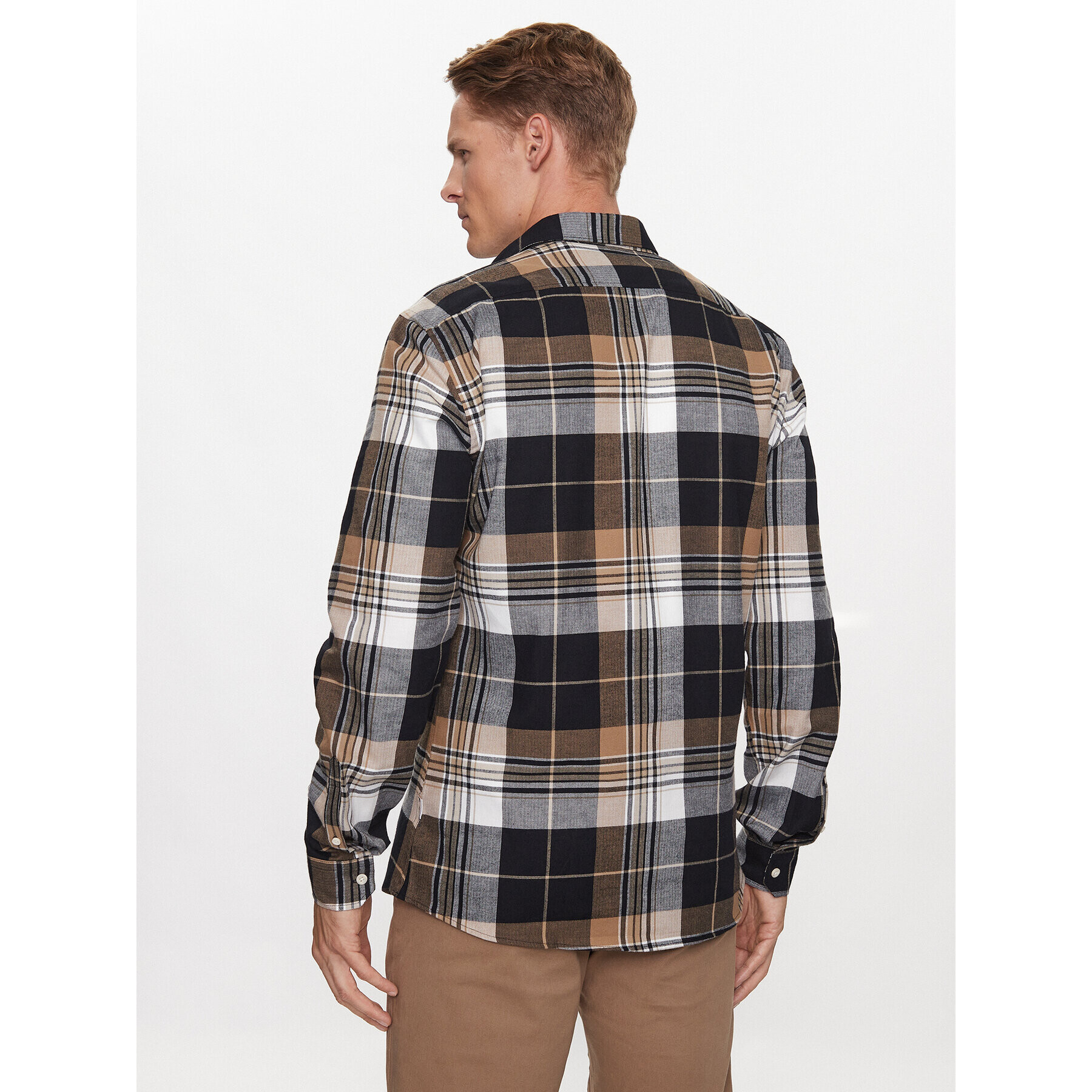 Lindbergh Риза 30-203482 Бежов Slim Fit - Pepit.bg