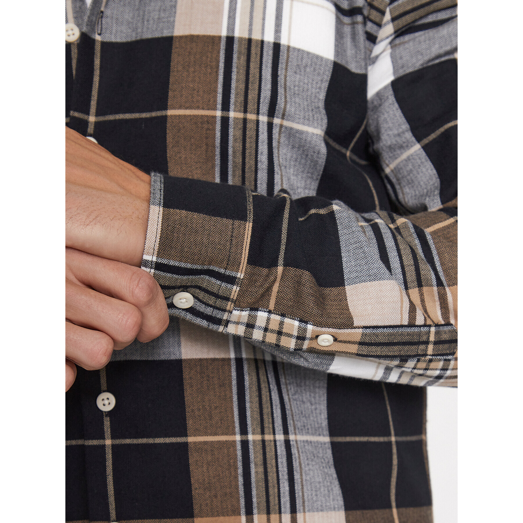 Lindbergh Риза 30-203482 Бежов Slim Fit - Pepit.bg