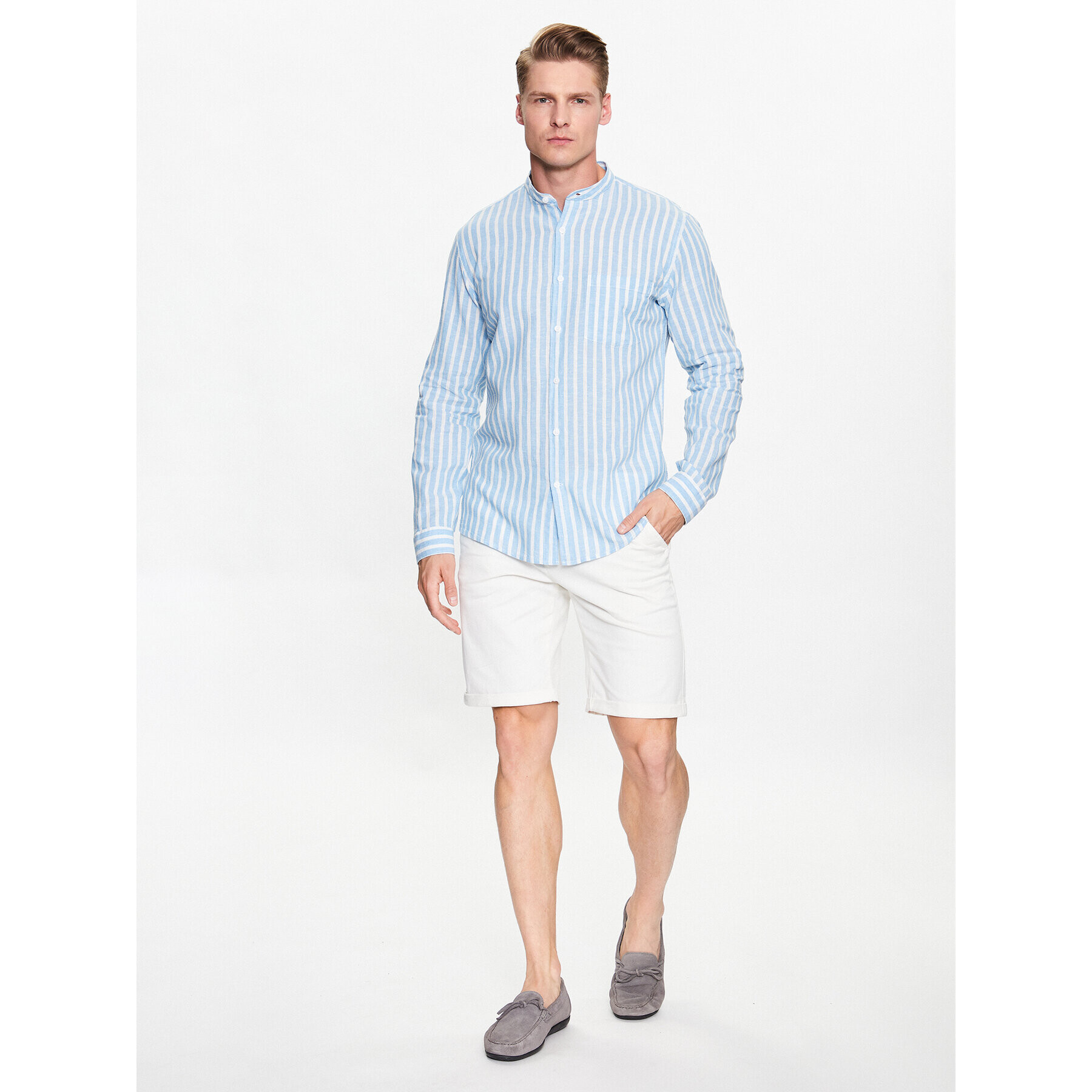 Lindbergh Риза 30-203492 Син Slim Fit - Pepit.bg