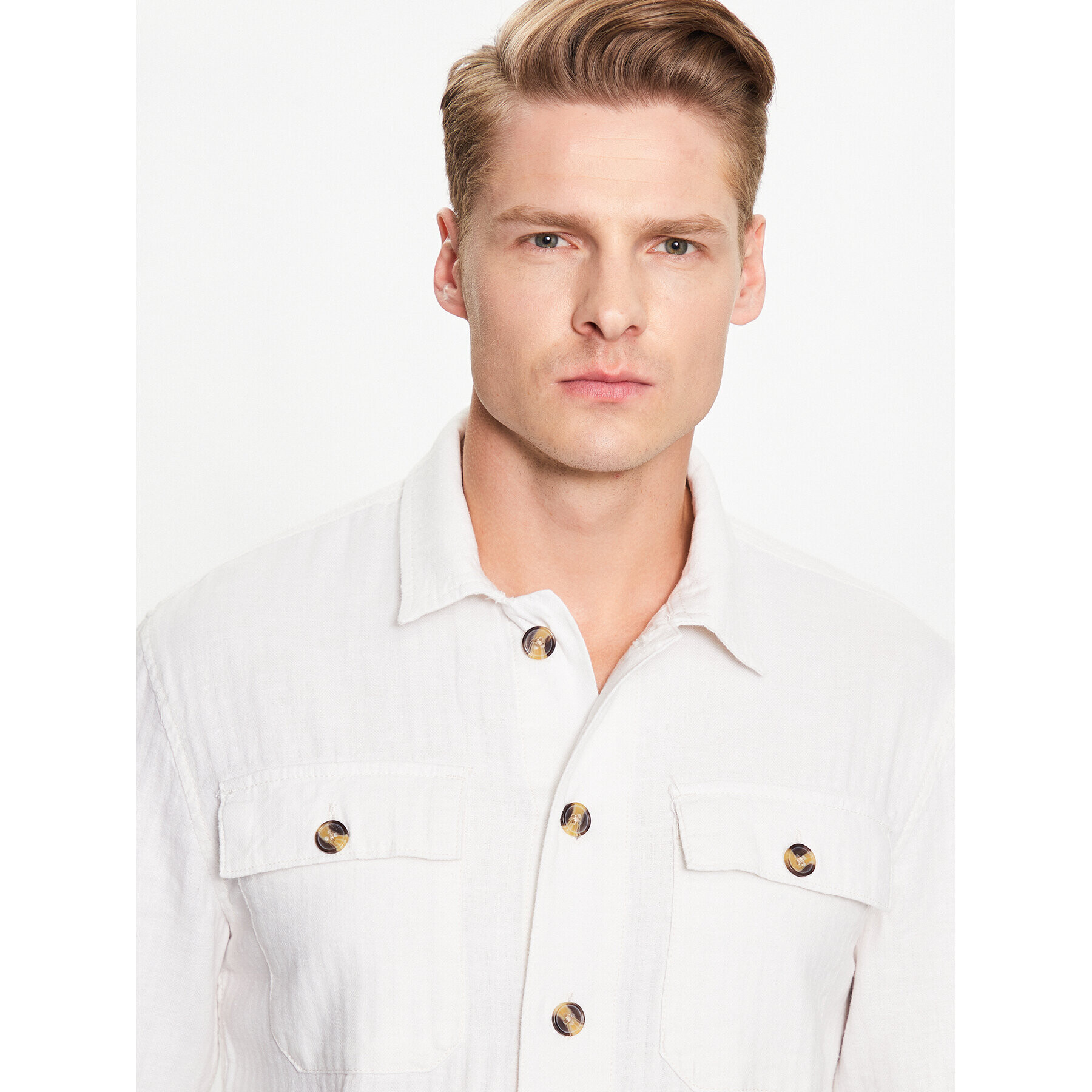 Lindbergh Риза 30-304020 Бял Relaxed Fit - Pepit.bg