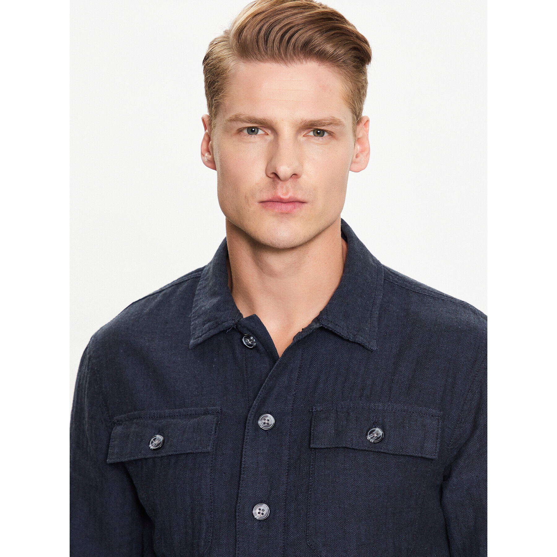 Lindbergh Риза 30-304020 Тъмносин Relaxed Fit - Pepit.bg