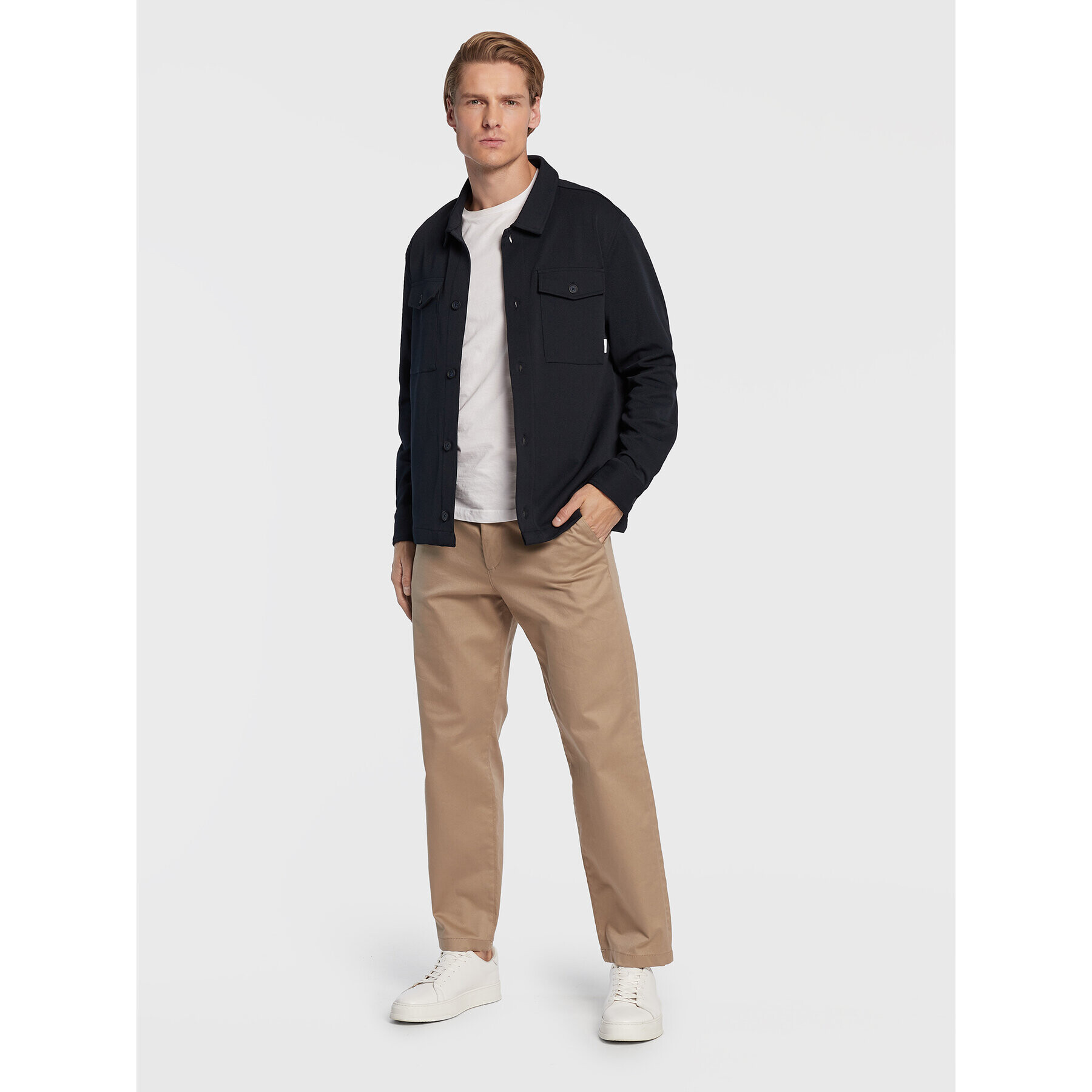 Lindbergh Риза 30-307011 Тъмносин Relaxed Fit - Pepit.bg