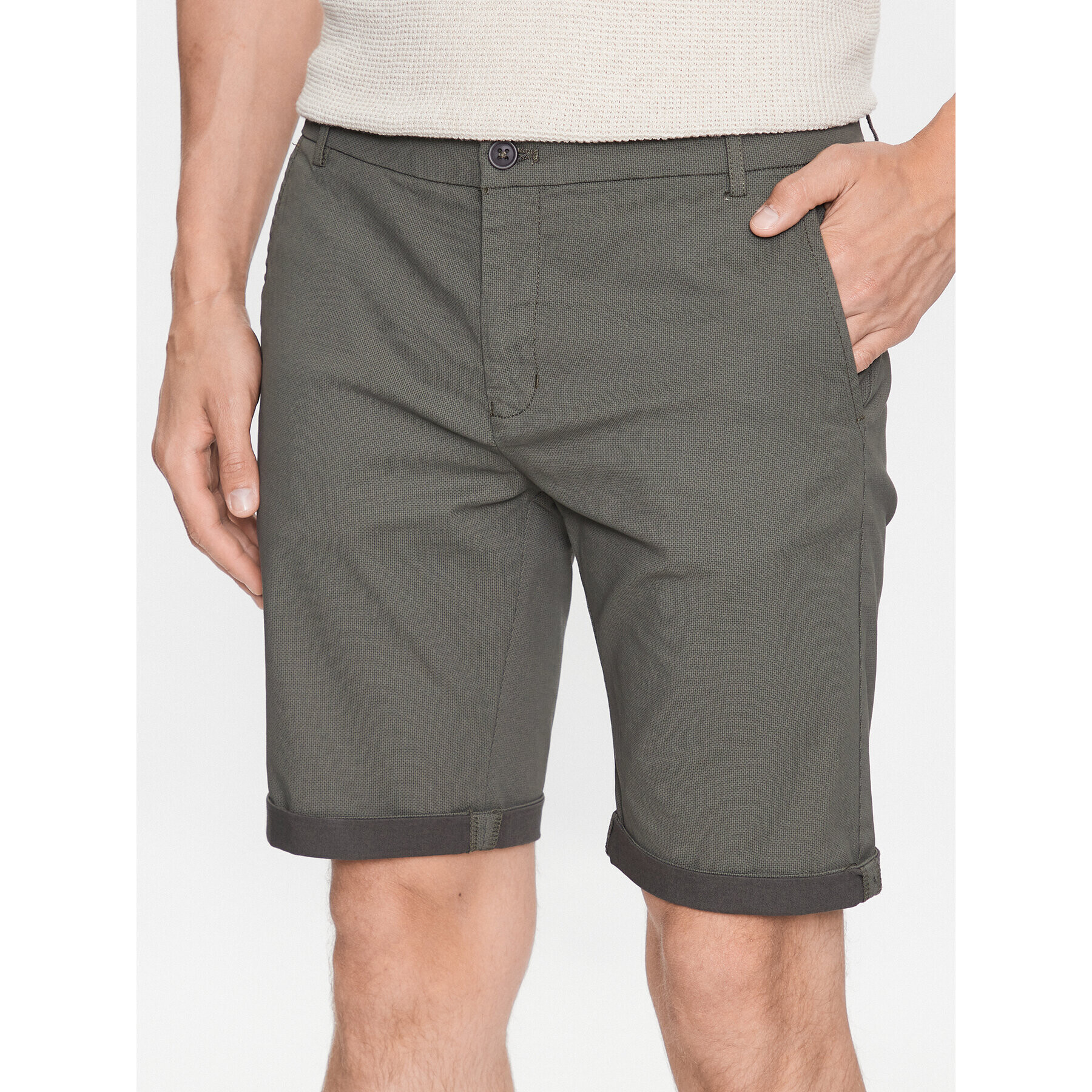 Lindbergh Шорти от плат 30-505048 Зелен Slim Fit - Pepit.bg
