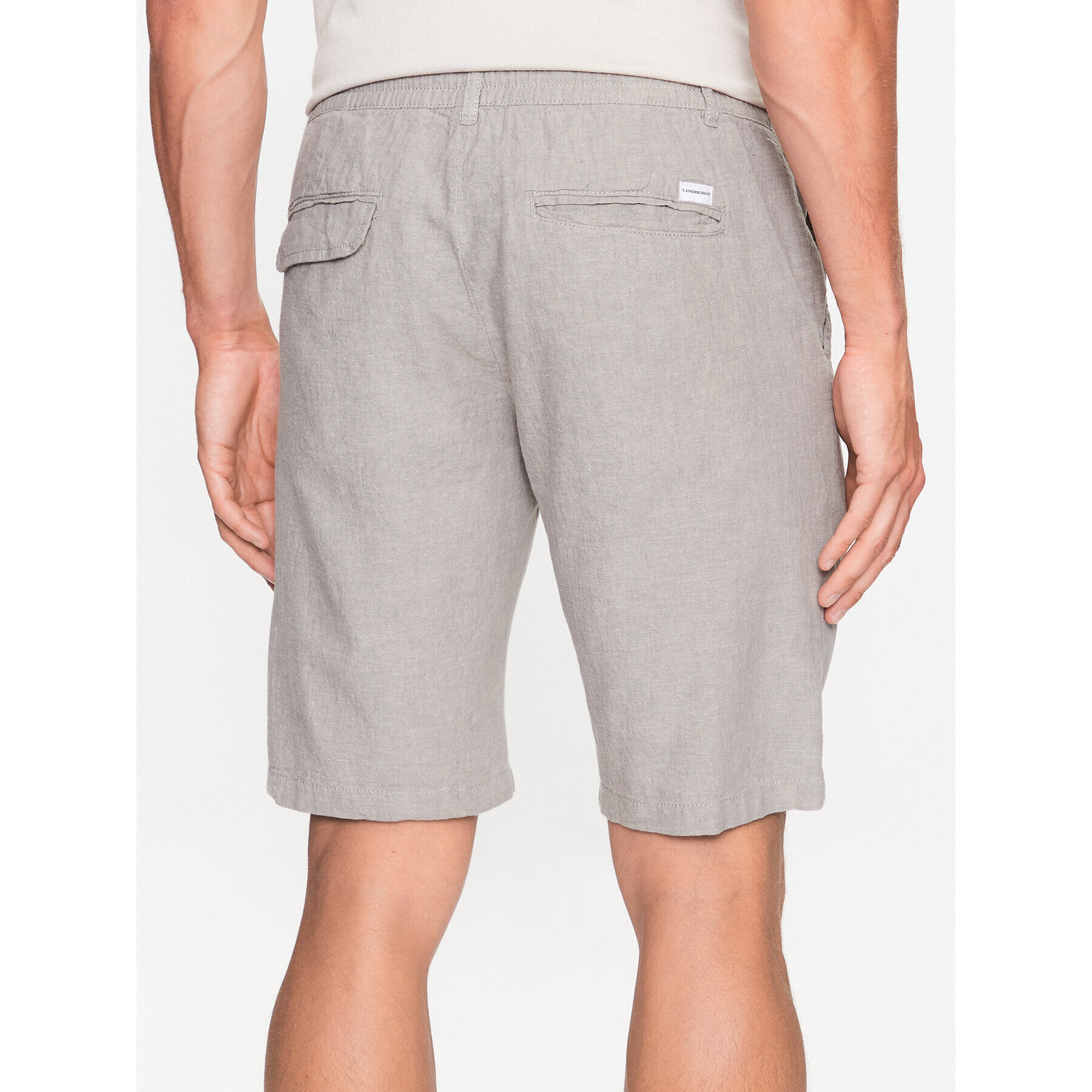 Lindbergh Шорти от плат 30-508003 Сив Relaxed Fit - Pepit.bg