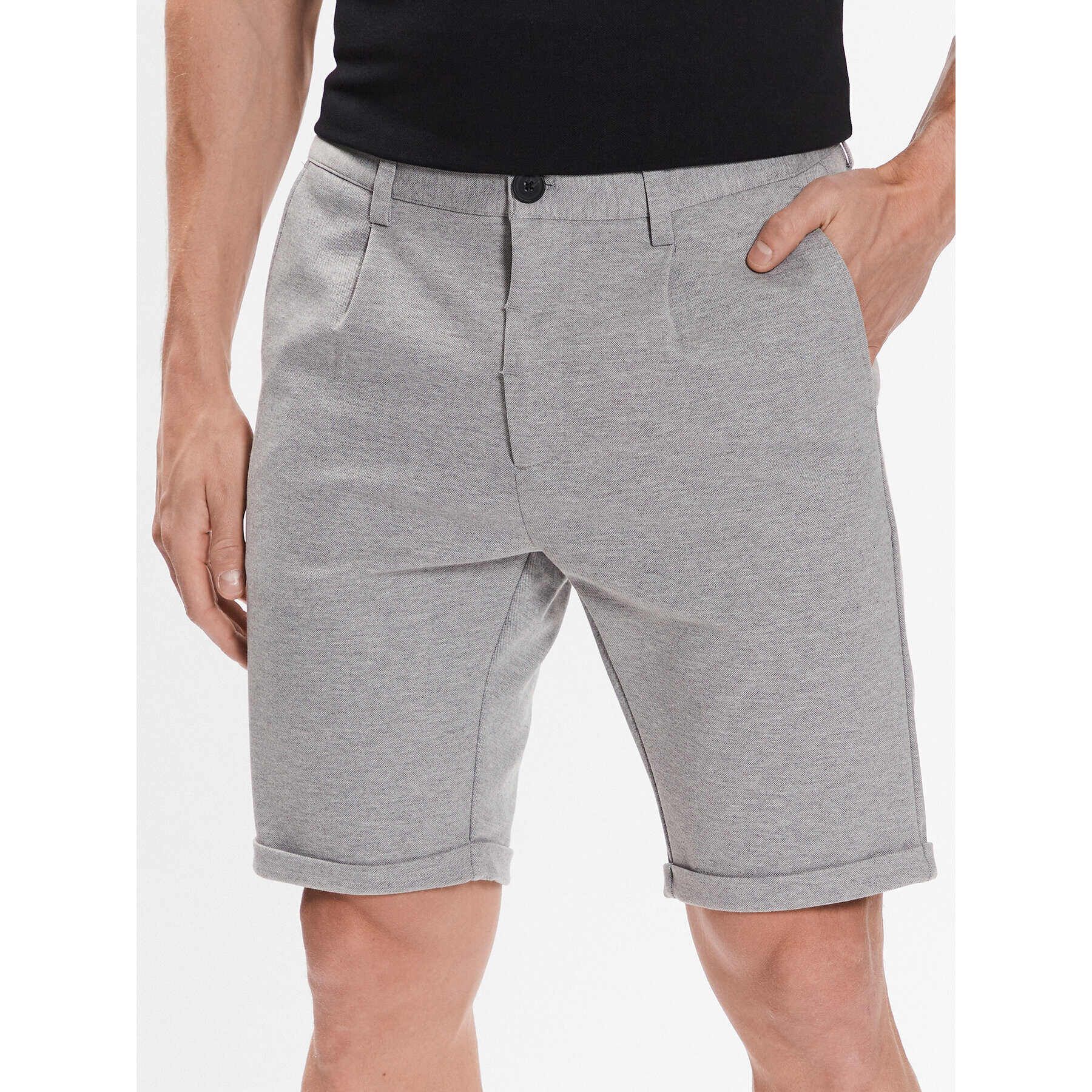 Lindbergh Шорти от плат 30-51024 Сив Regular Fit - Pepit.bg