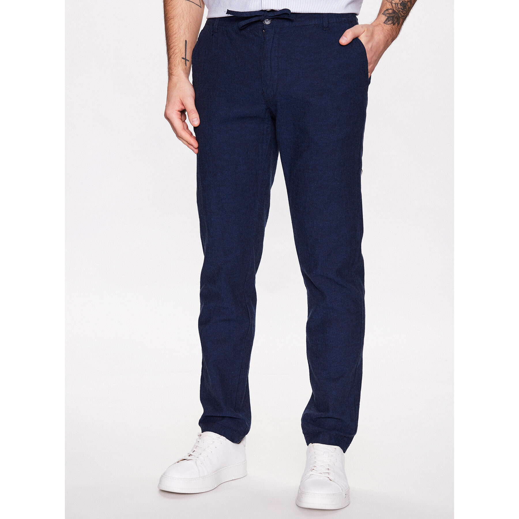 Lindbergh Текстилни панталони 30-008003 Син Tapered Fit - Pepit.bg