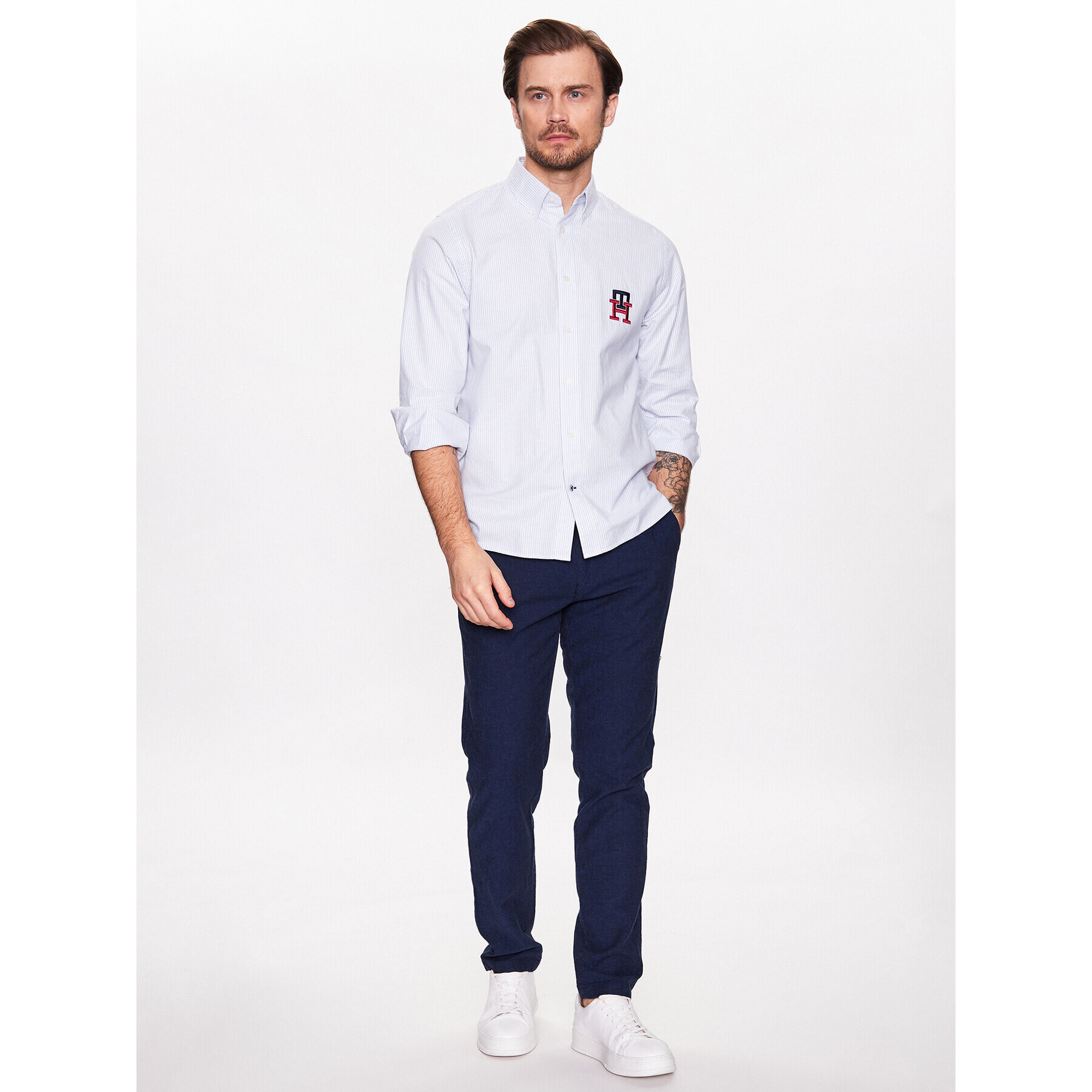 Lindbergh Текстилни панталони 30-008003 Син Tapered Fit - Pepit.bg