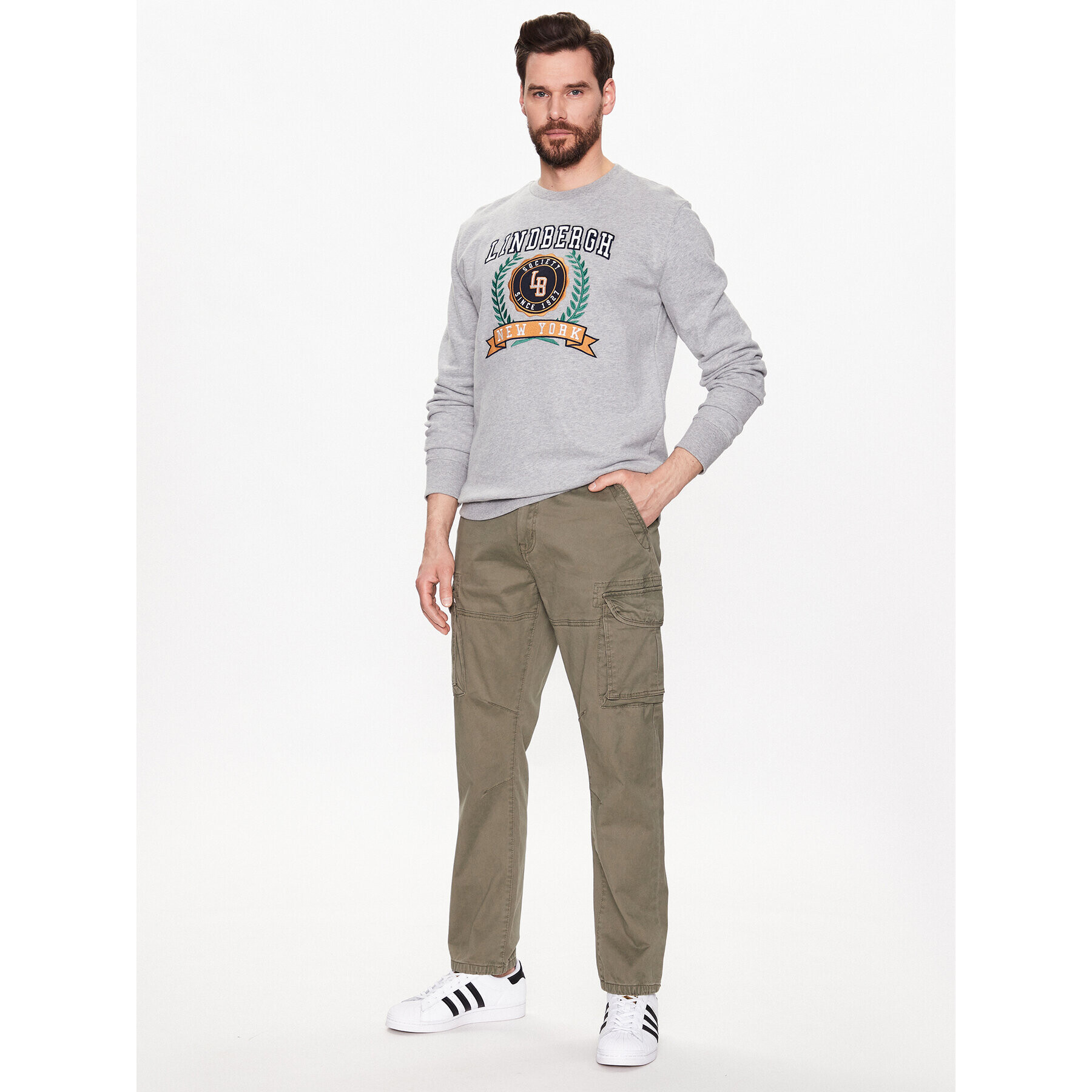 Lindbergh Текстилни панталони 30-025030 Зелен Regular Fit - Pepit.bg