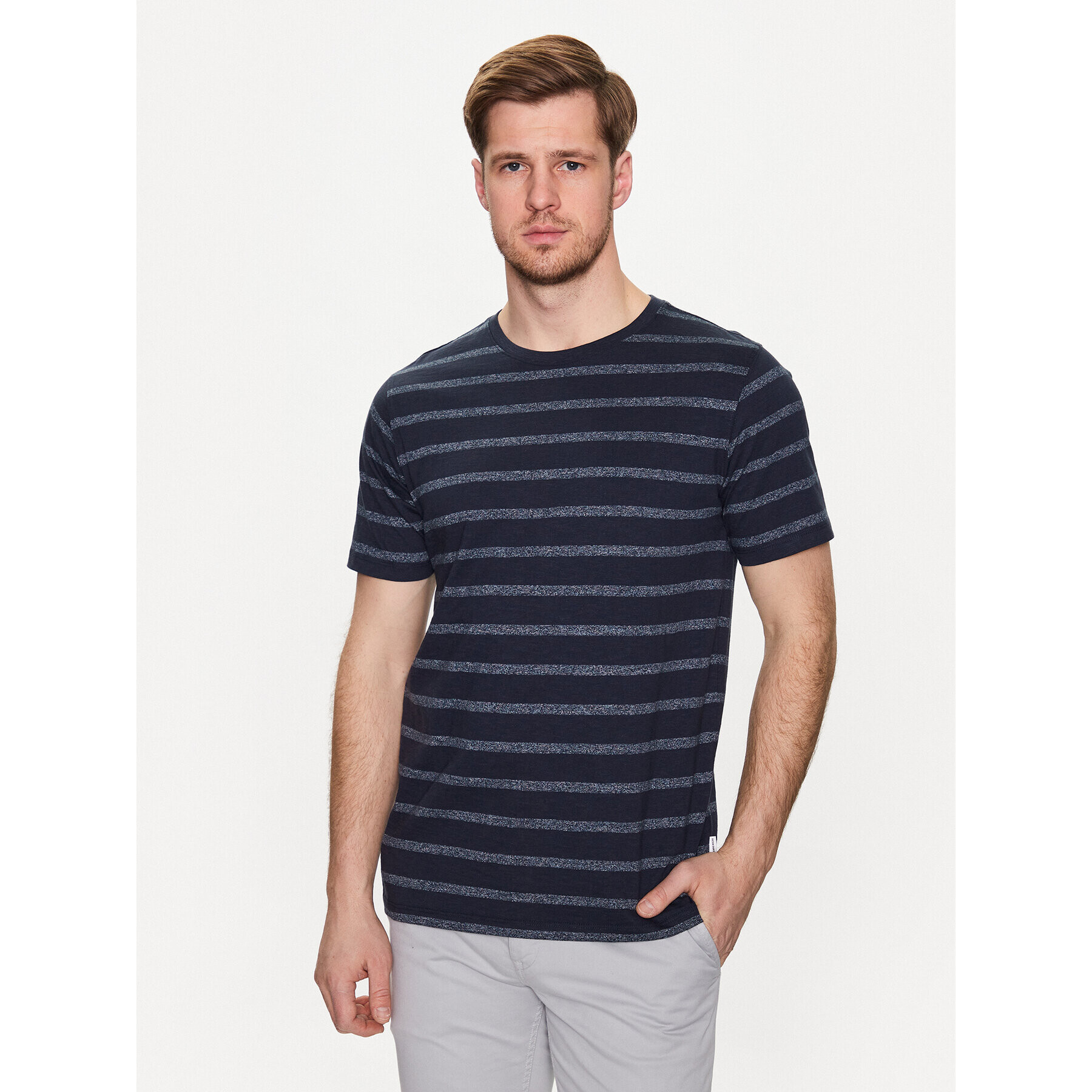 Lindbergh Тишърт 30-400179 Тъмносин Relaxed Fit - Pepit.bg